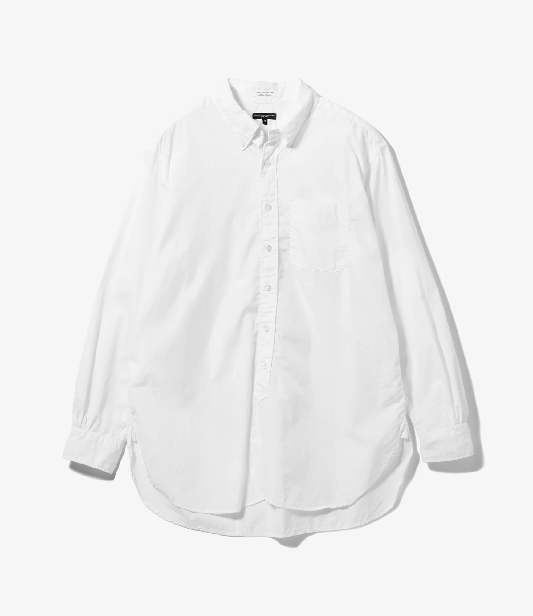 19th Century Button Down Shirt – White Broadcloth