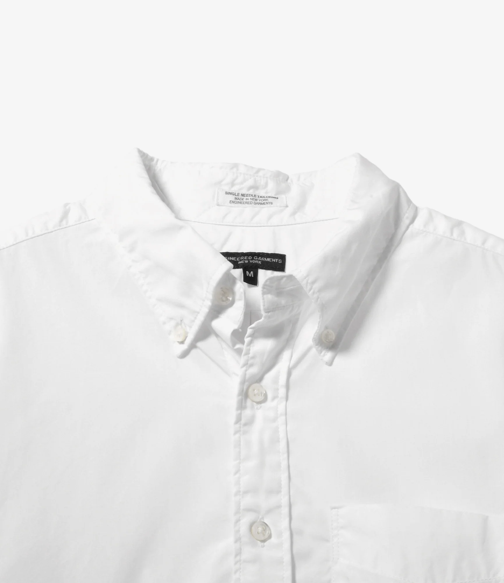 19th Century Button Down Shirt – White Broadcloth - Image 2