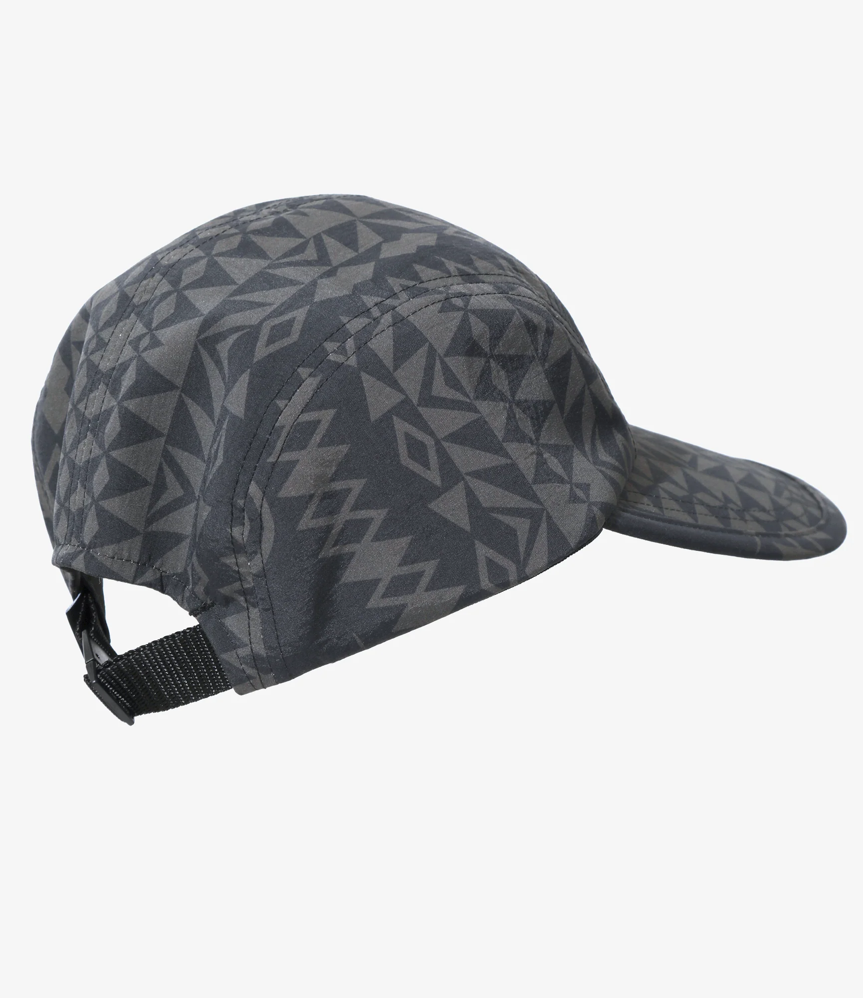 5-Panel Cap – Native Pattern Nylon Tussah - Image 4