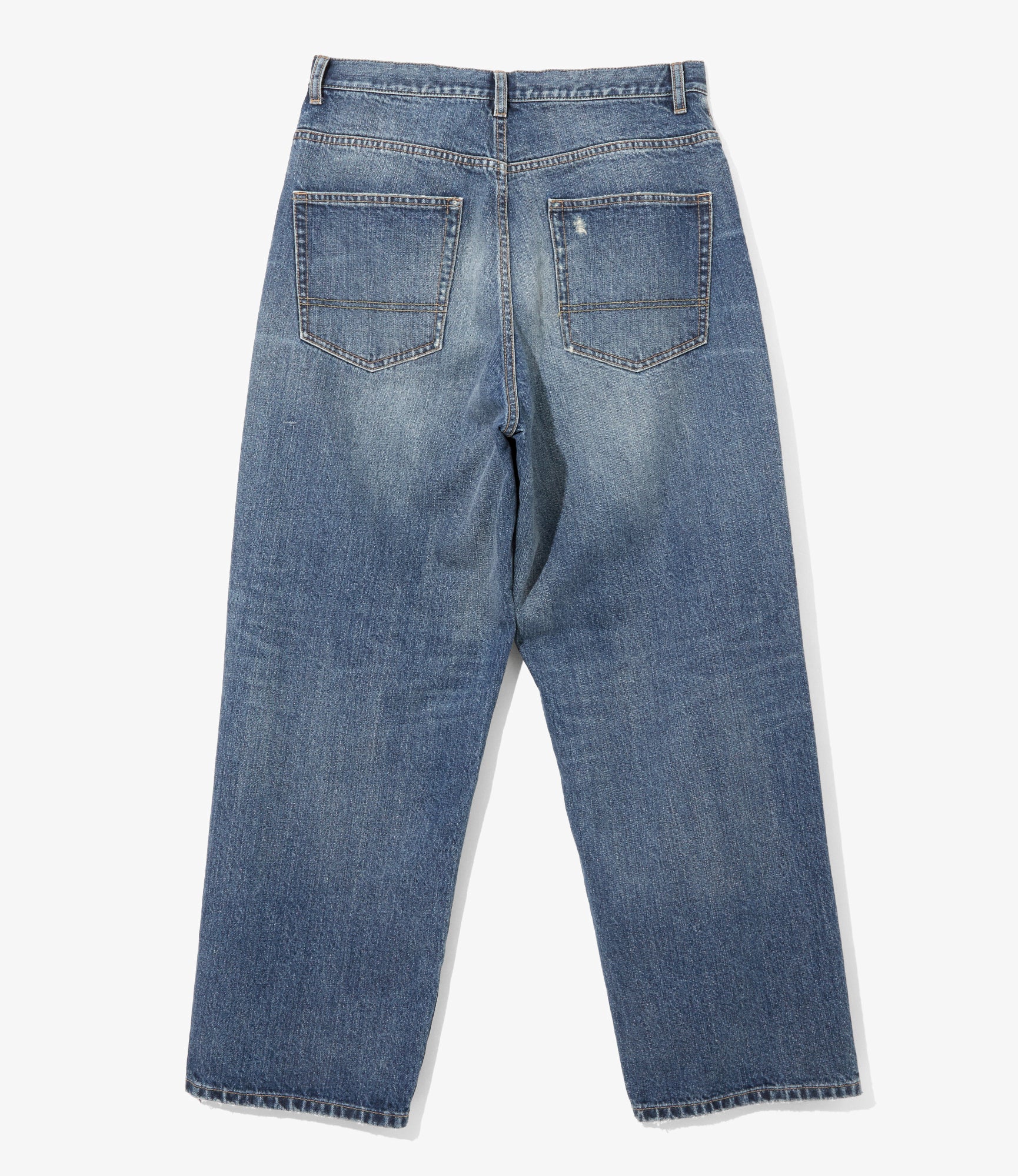 5 Pockets Pant – Indigo Damaged Denim - Image 5