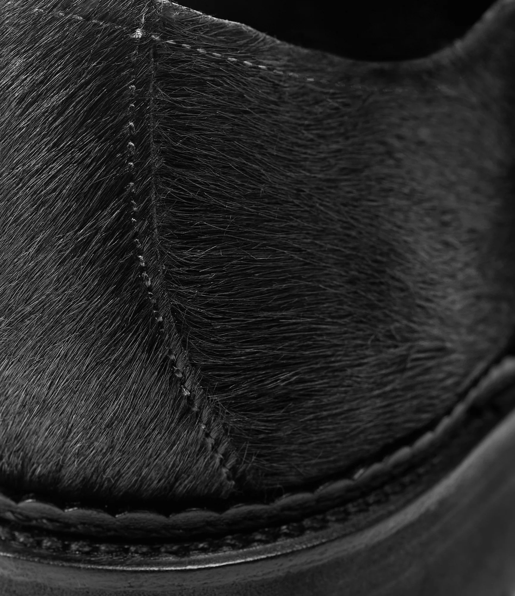 Adirondack Low Hiker Shoe – Black Pony Hair - Image 10