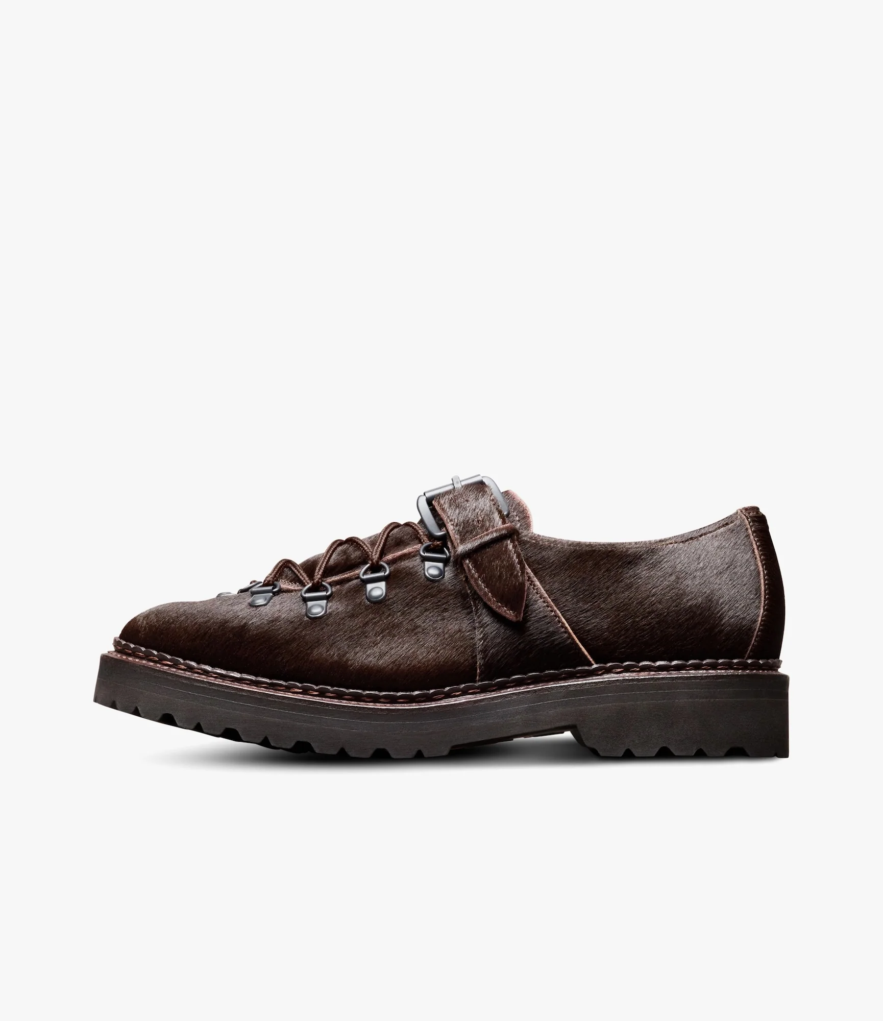 Adirondack Low Hiker Shoe – Brown Pony Hair