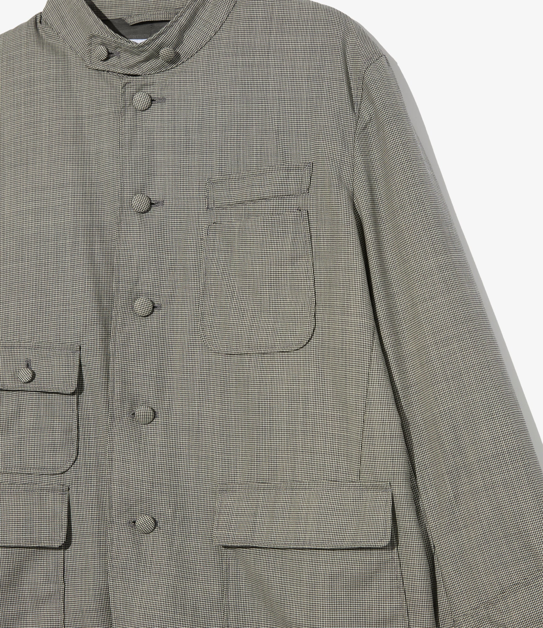AN Jacket – Grey Micro Houndstooth Tropical Wool - Image 4