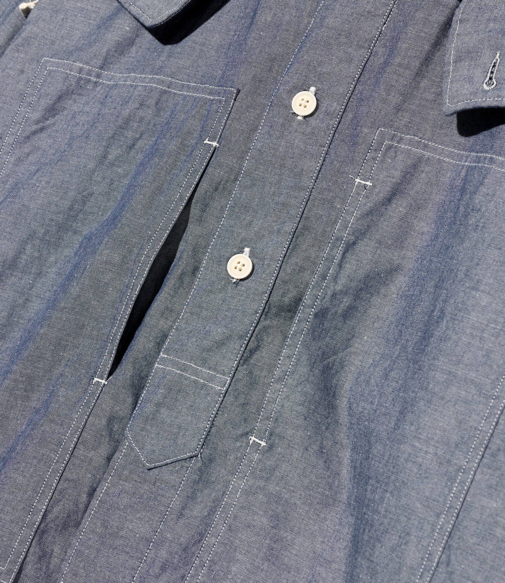 Army Shirt – Indigo Chambray - Image 3