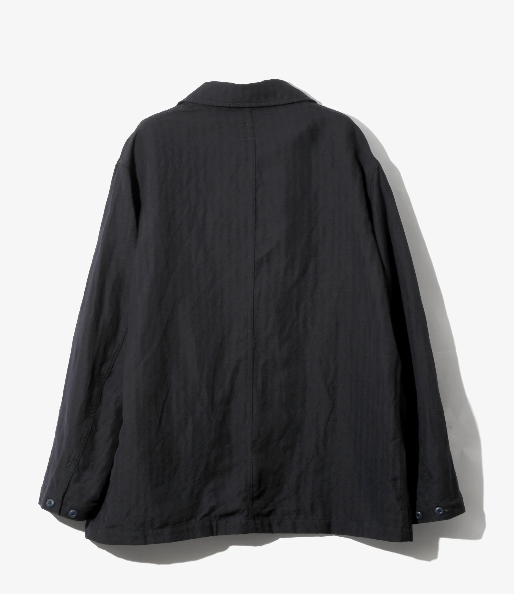 Arrow Jacket – Navy Herringbone Wool/Linen - Image 3