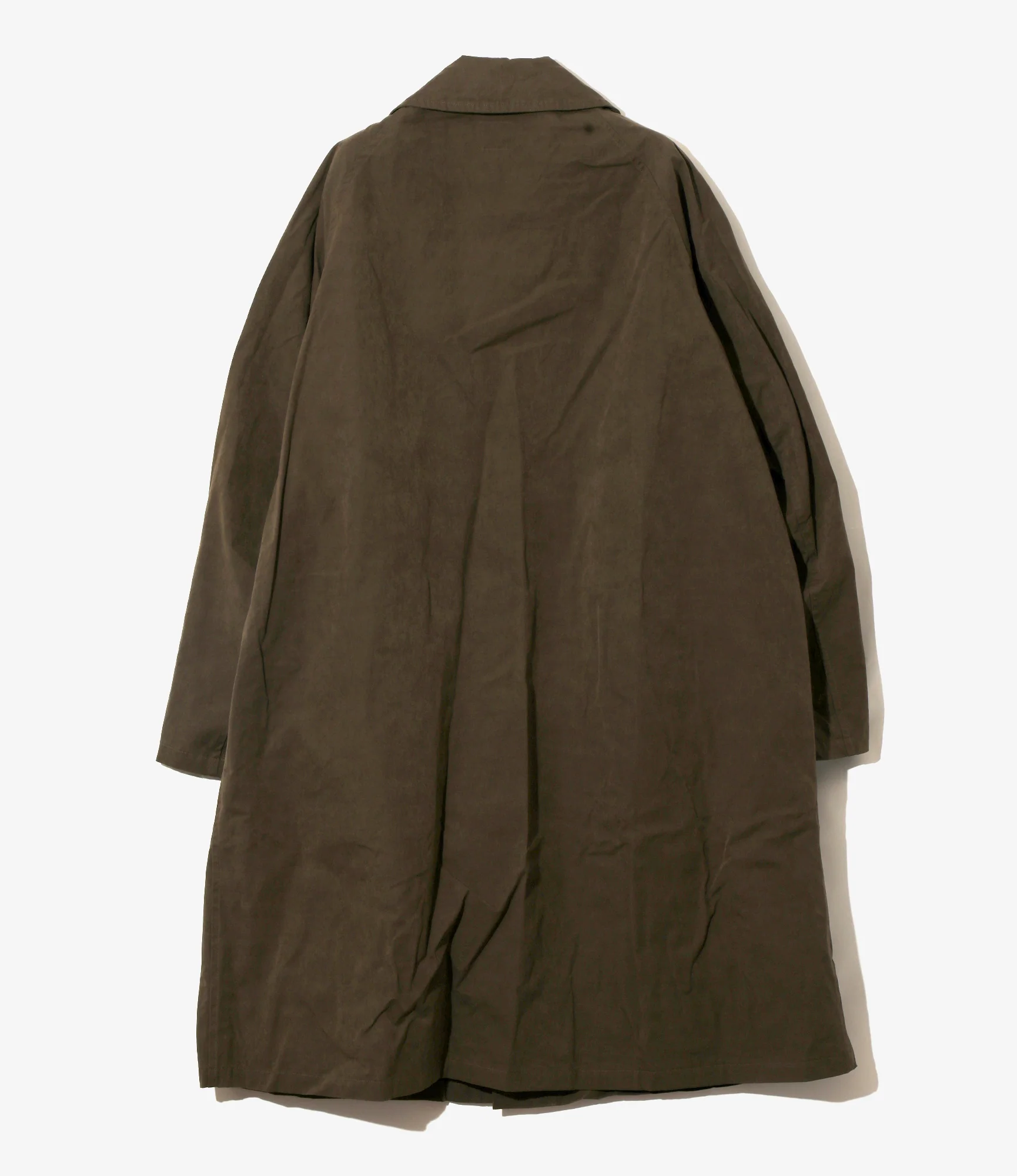 Bal Collar Coat – Brown Waxed Cloth - Image 4