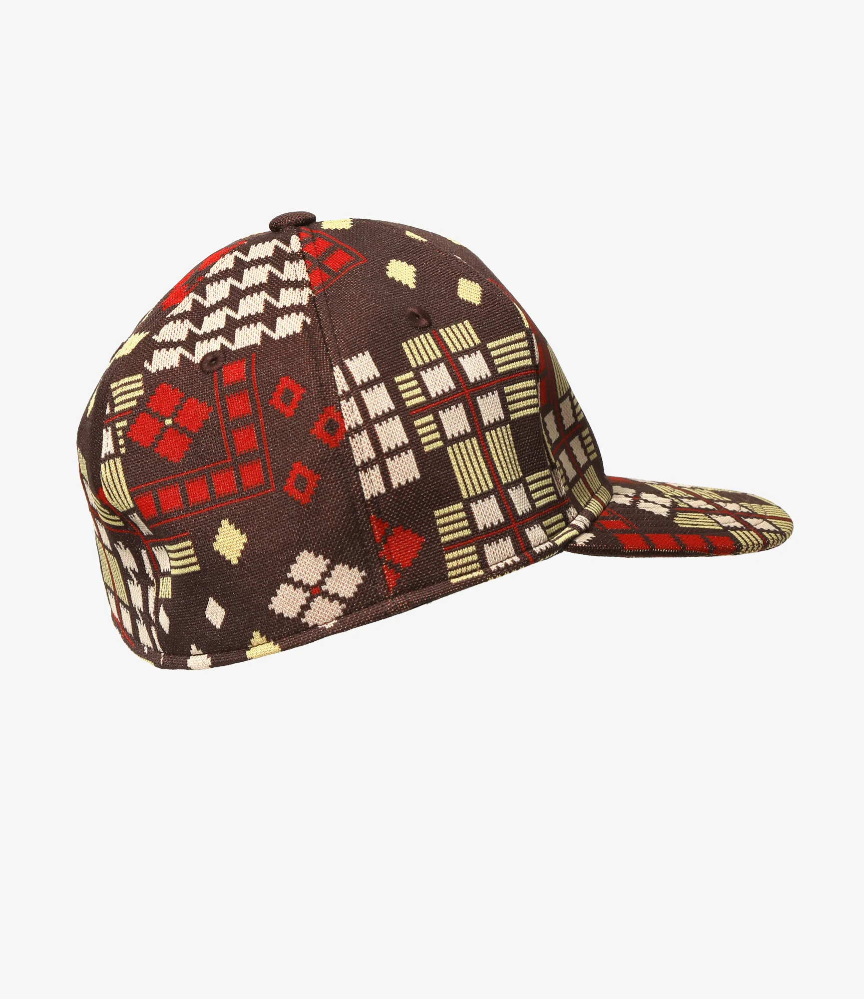 Baseball Cap – Brown Jacquard - Image 2