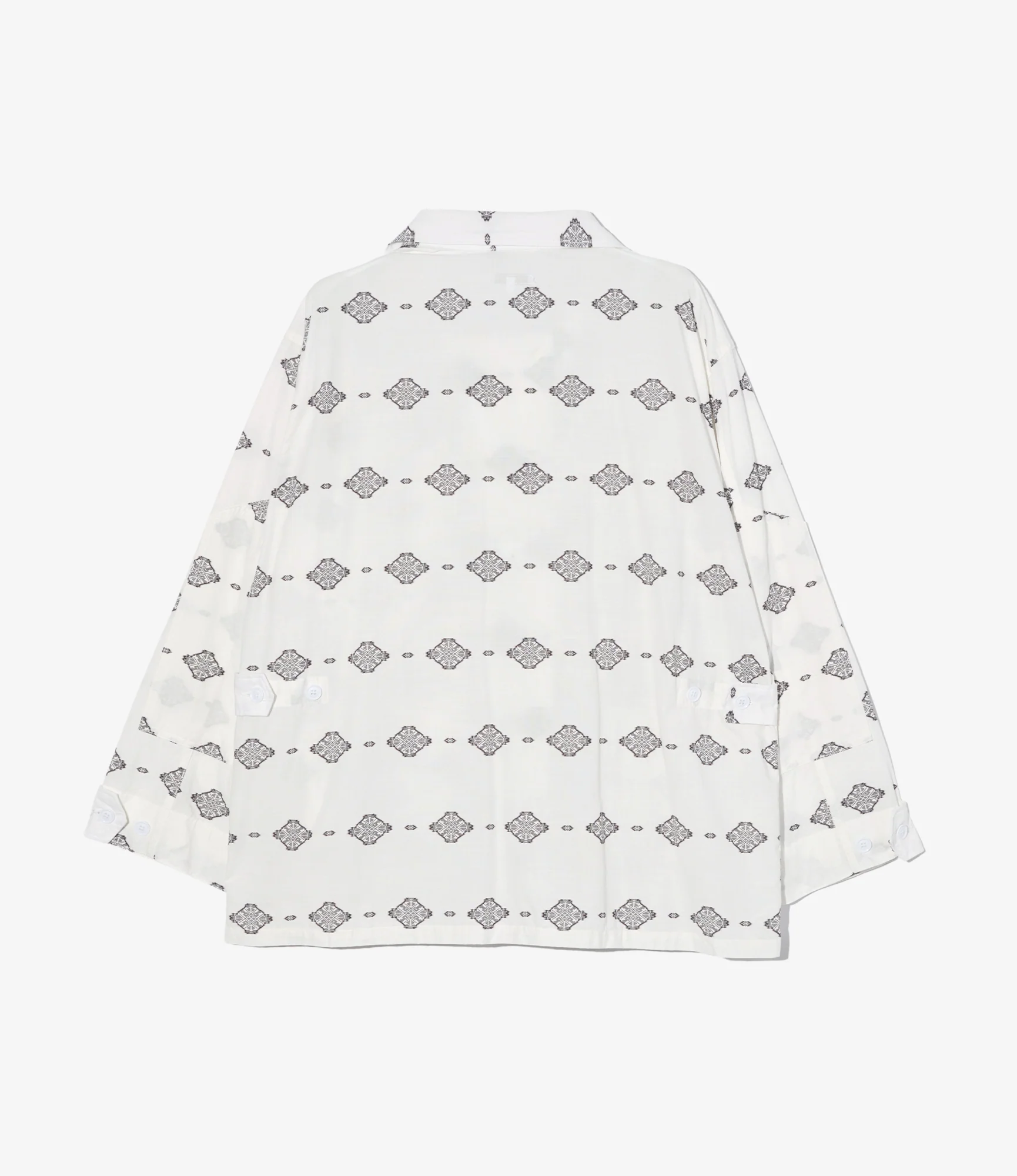 BDU Jacket – White Ikat Print - Image 2