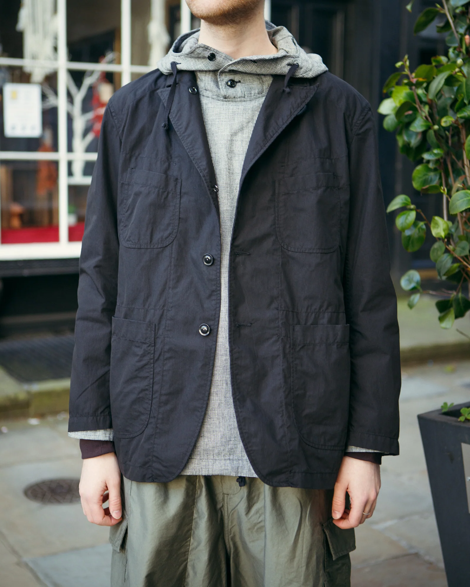 Bedford Jacket – Black Nyco Poplin - Image 2