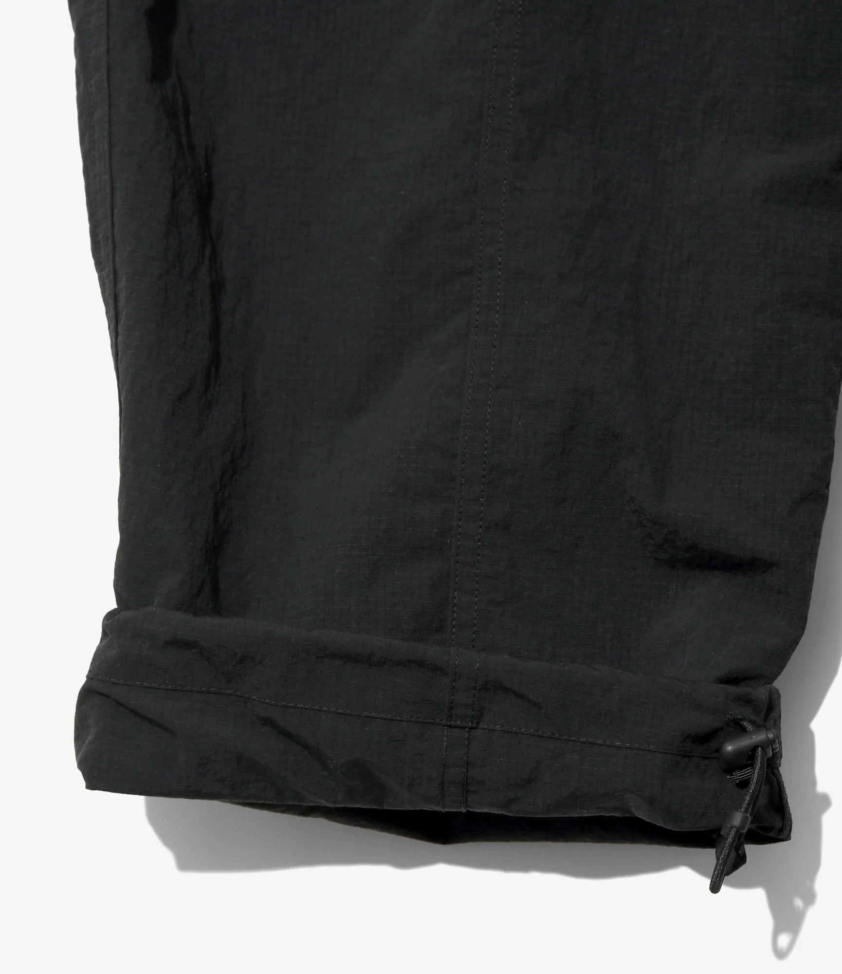 Belted Centre Seam Pant – Black Ripstop Nylon - Image 3