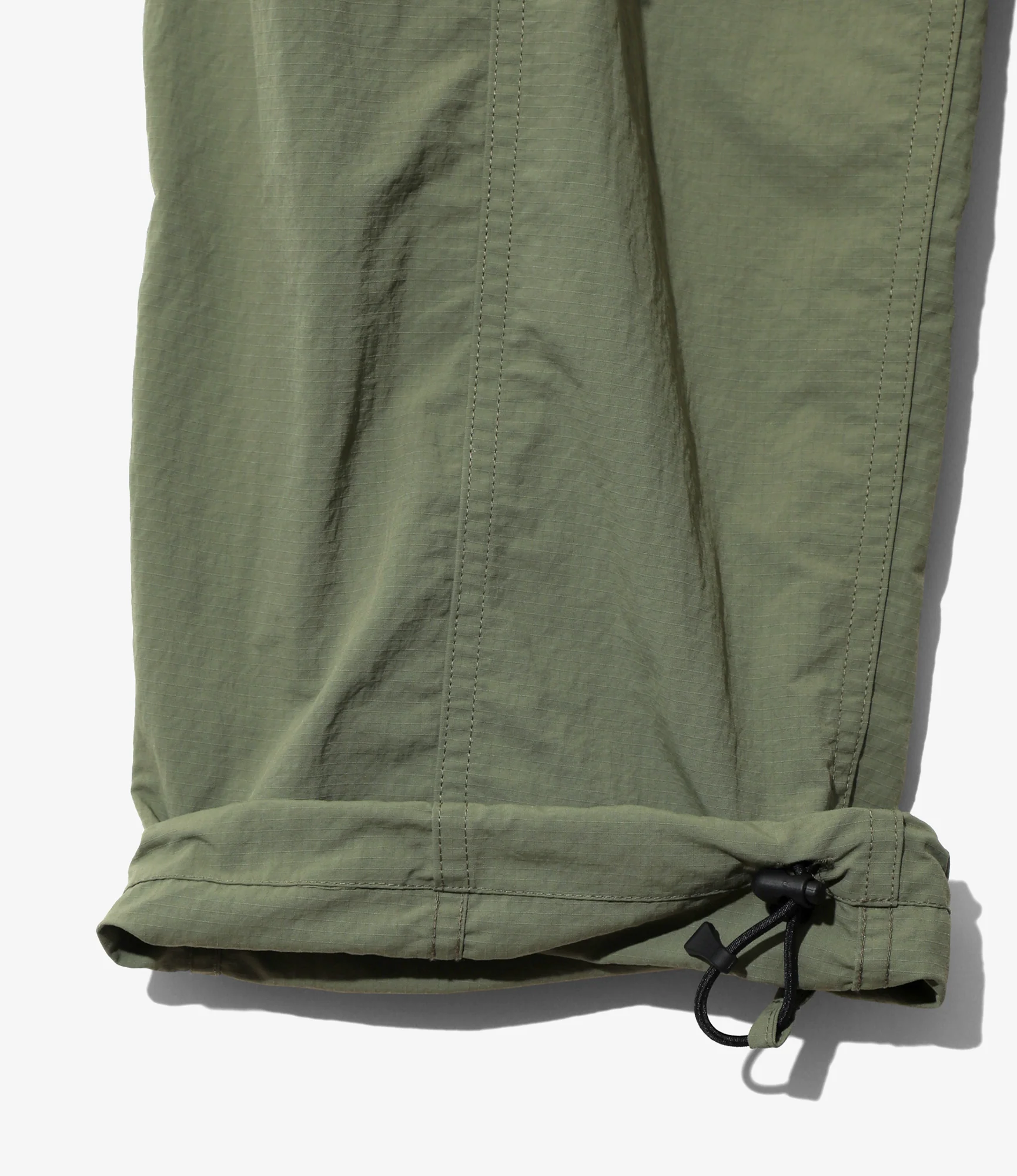 Belted Centre Seam Pant – Olive Ripstop Nylon - Image 3