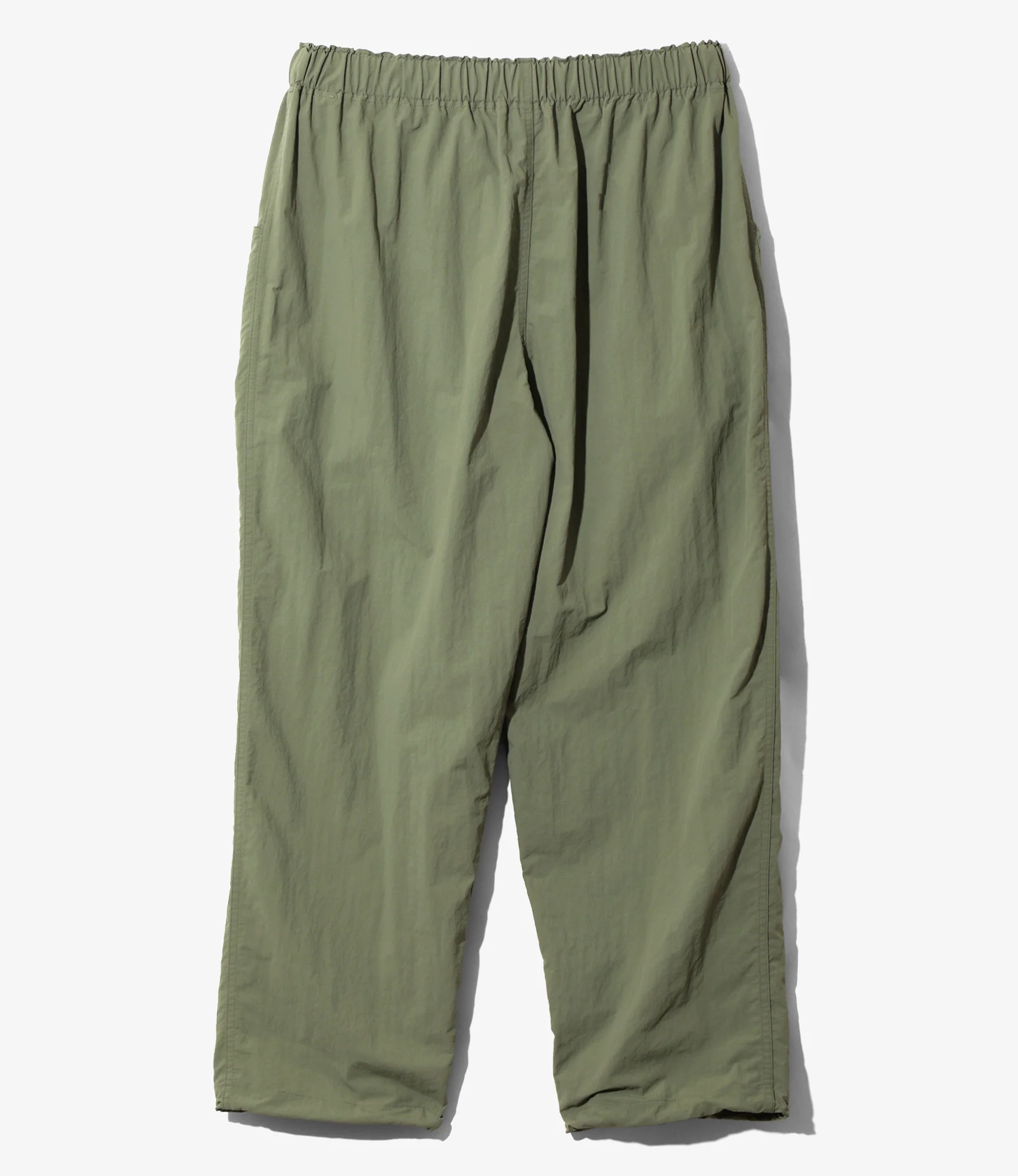 Belted Centre Seam Pant – Olive Ripstop Nylon - Image 4