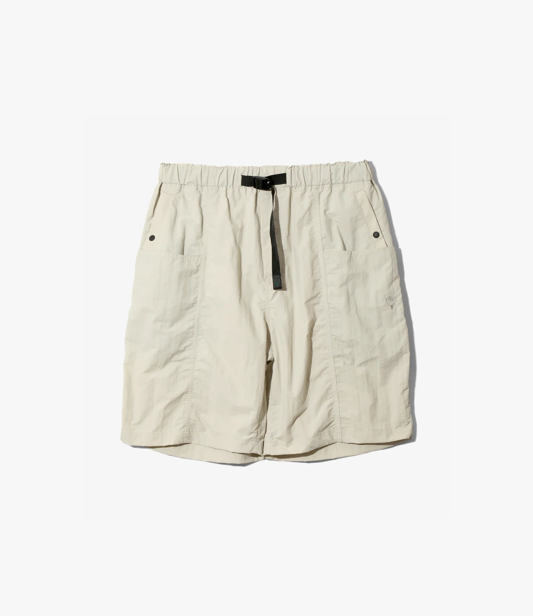 Belted Centre Seam Short – Ivory Ripstop Nylon