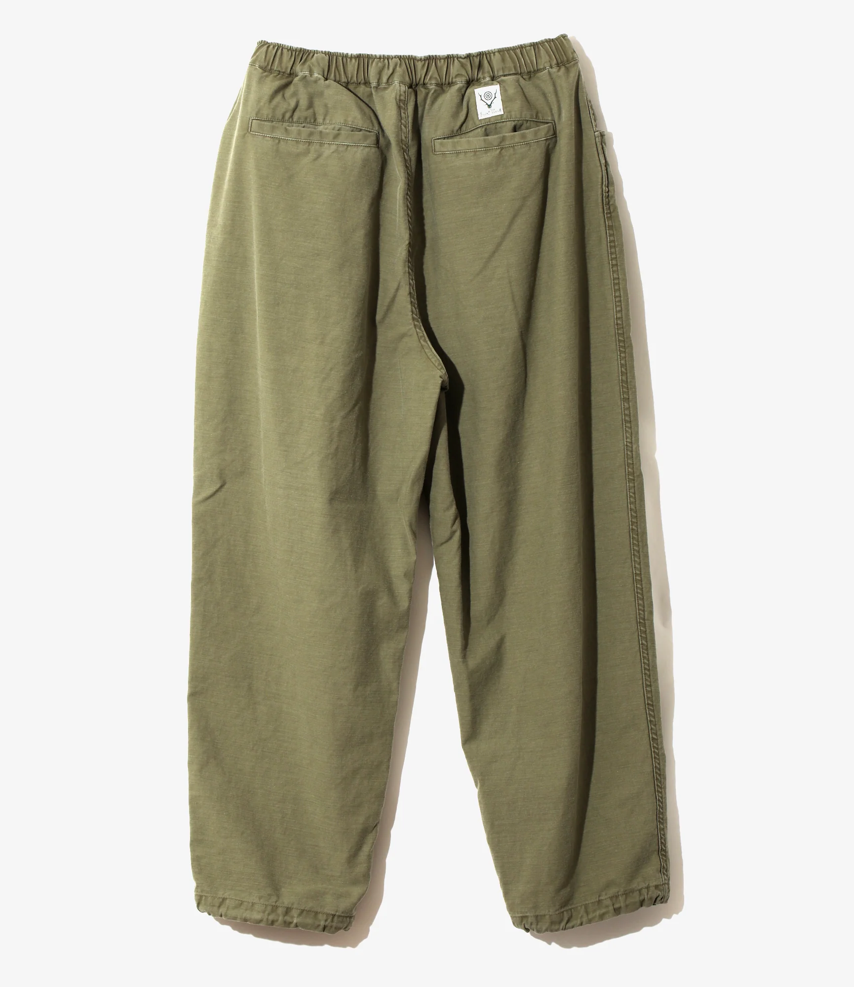 Belted Logger Pant – Olive Reversed Sateen - Image 4