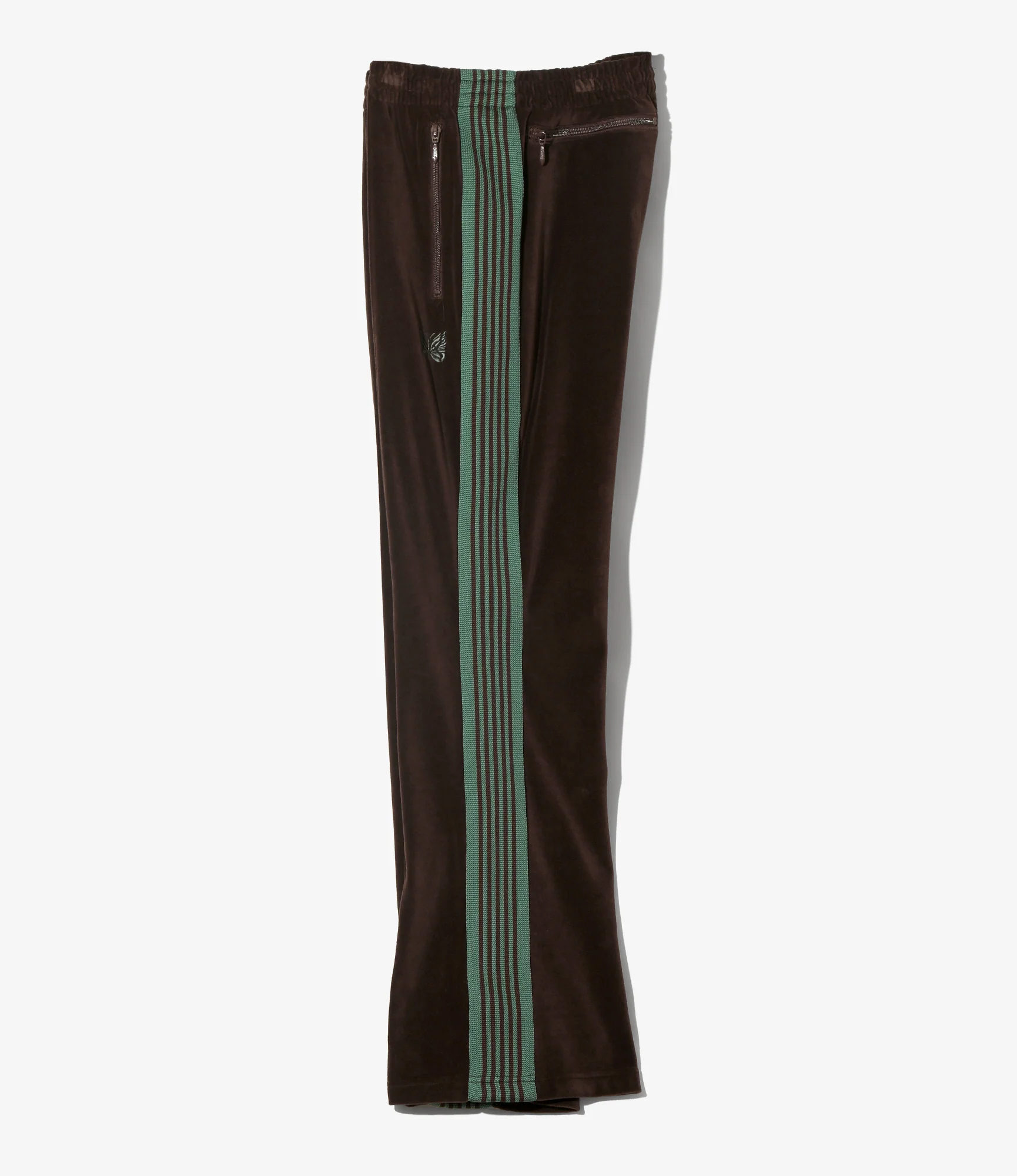 Boot-Cut Track Pant – Brown Velour - Image 3