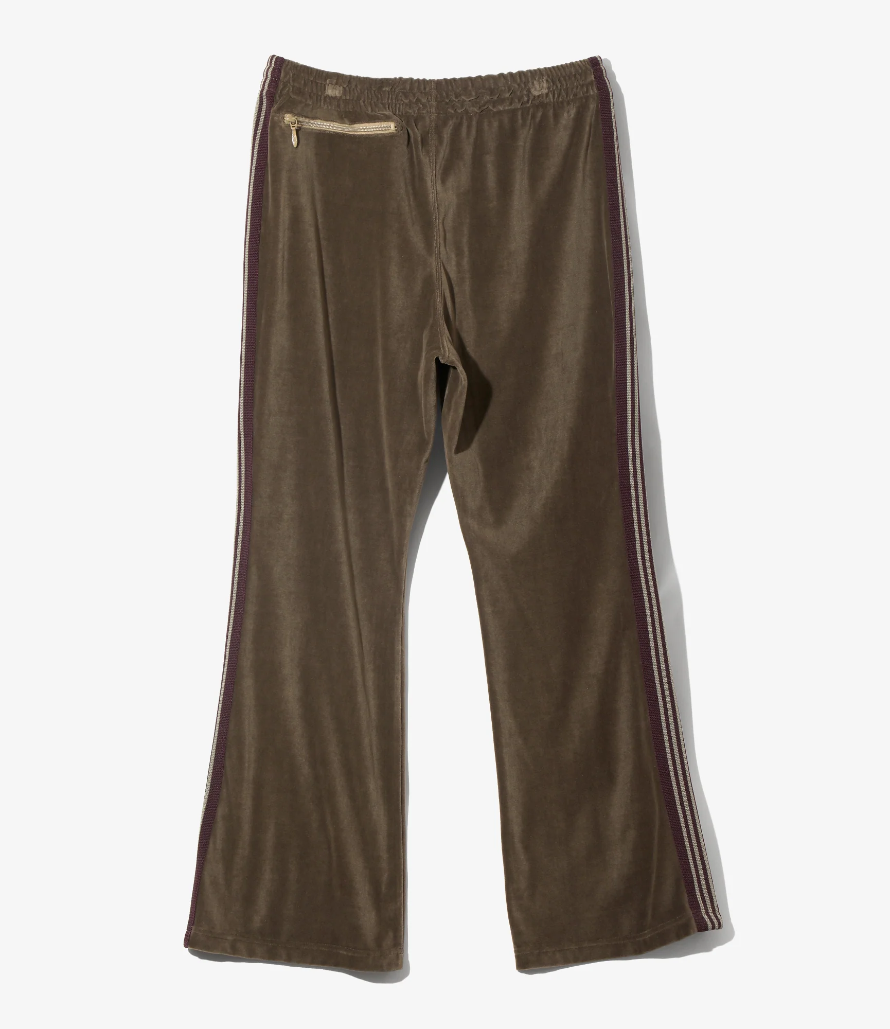 Boot-Cut Track Pant – Taupe Velour - Image 5