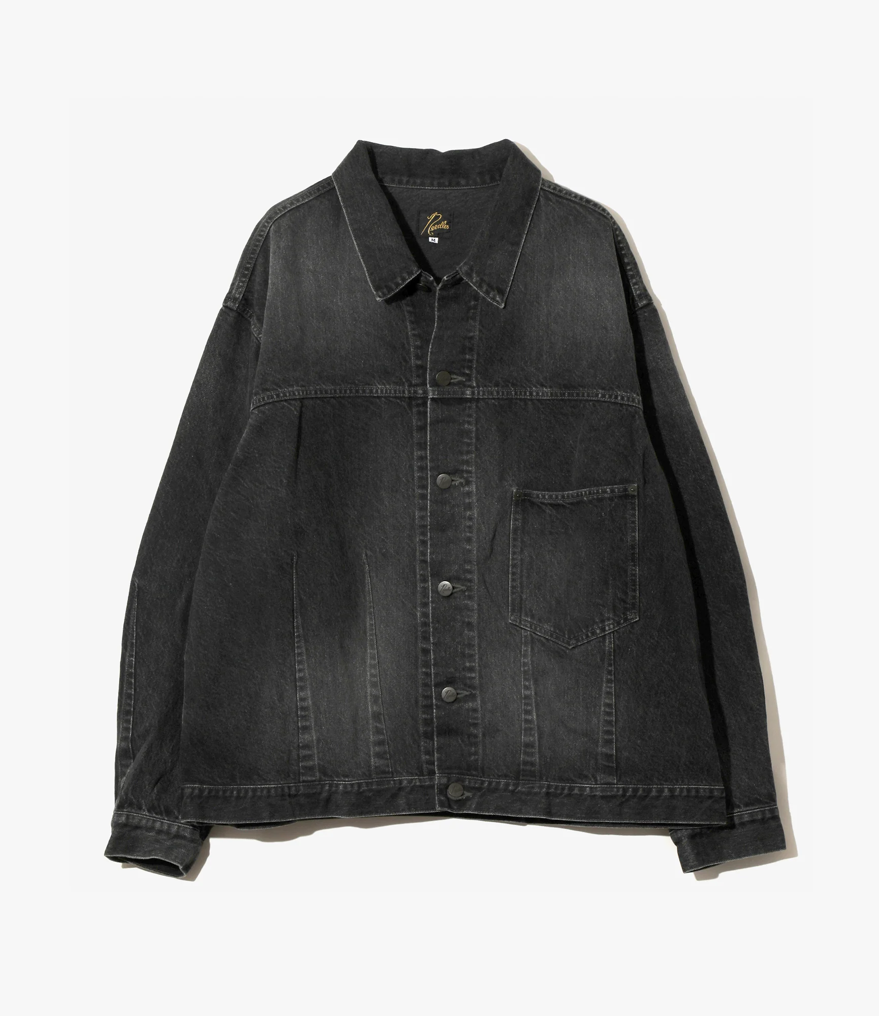Darts Bottom Jean Jacket – Black 12oz Denim