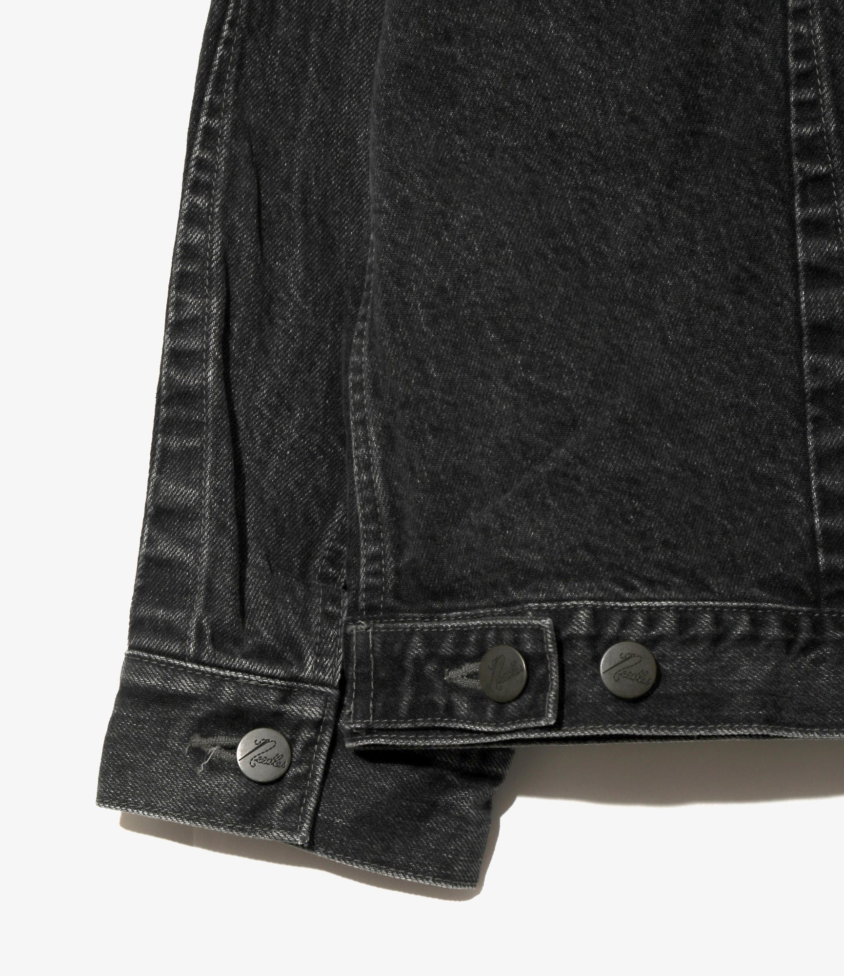 Darts Bottom Jean Jacket – Black 12oz Denim - Image 5