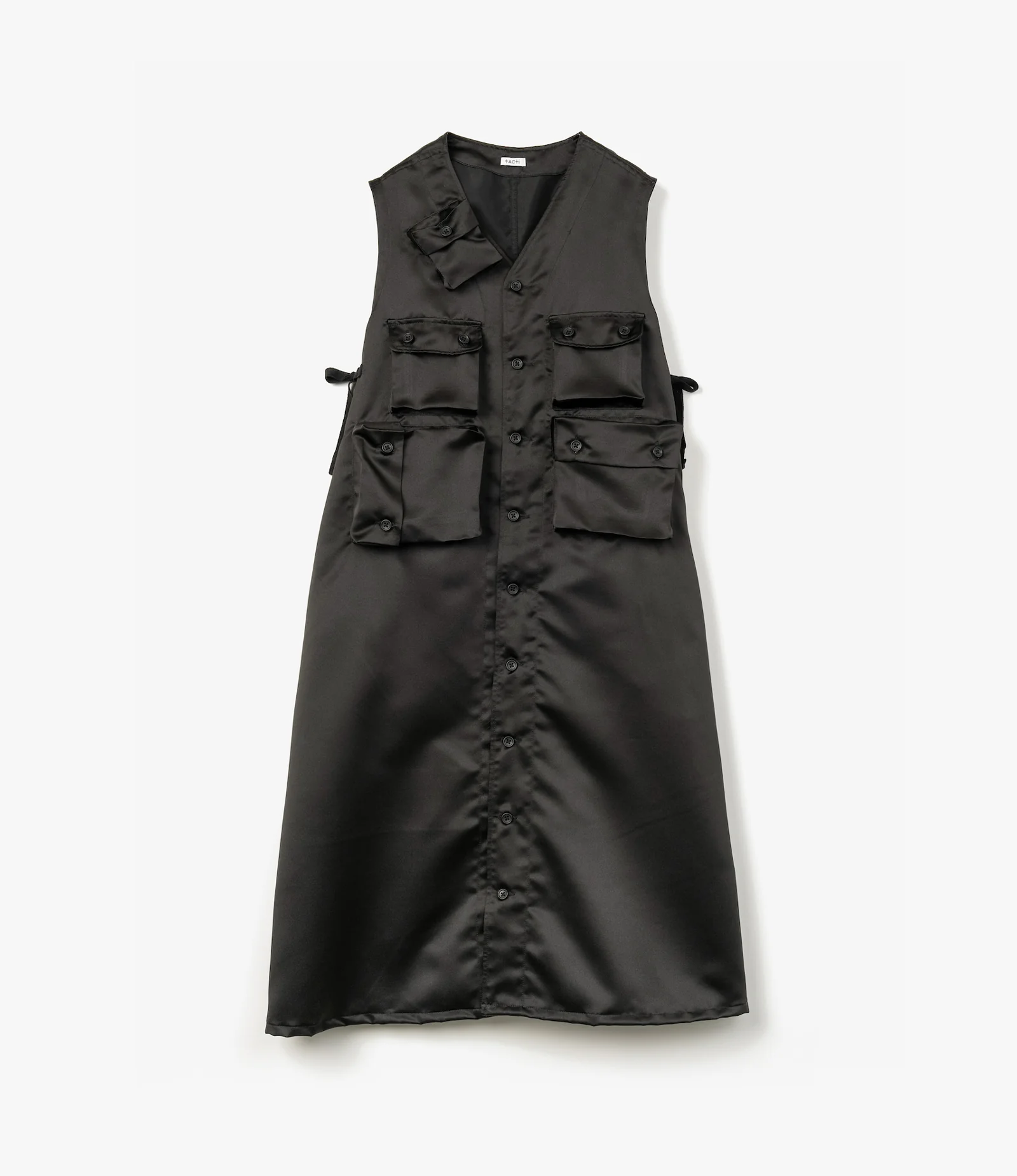 C-1 Dress – Black Mystique Satin