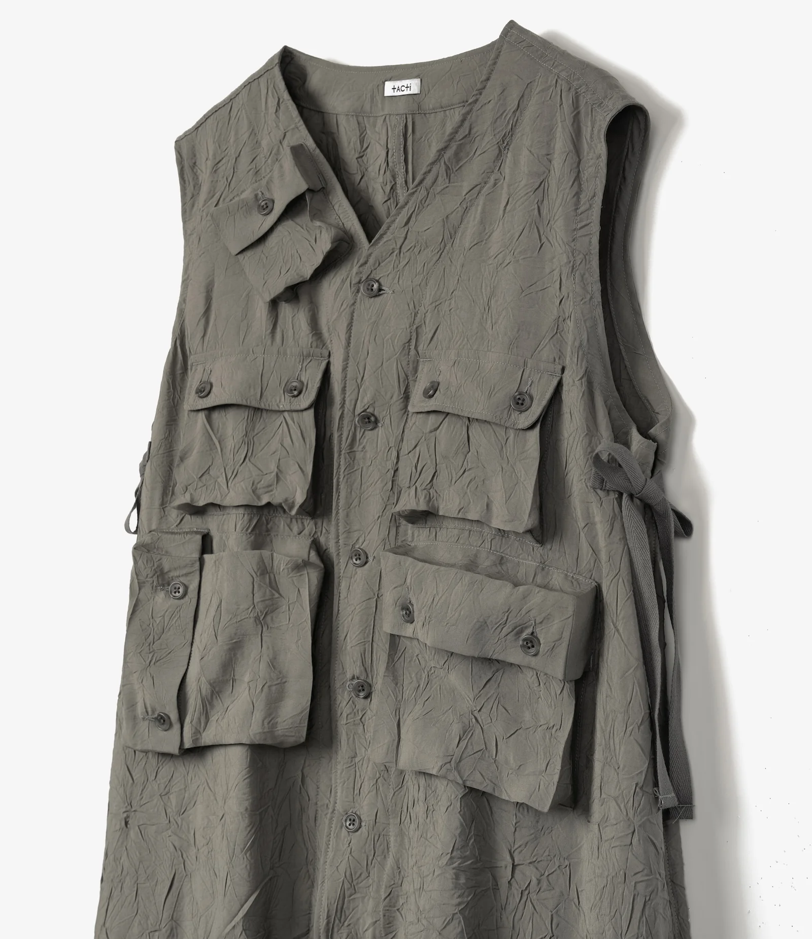 C-1 Dress – Grey Crushed Modal - Image 4