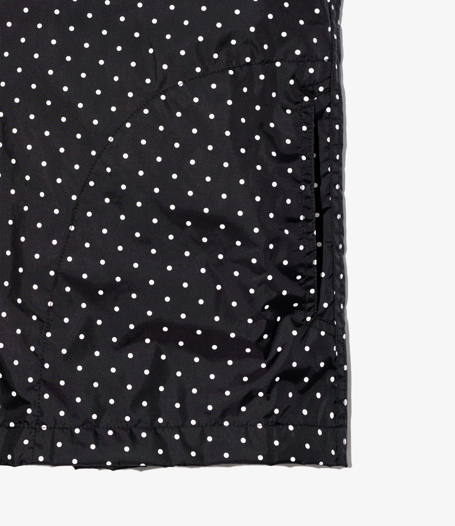 Cagoule Shirt – Black Polka Dot Taffeta - Image 5