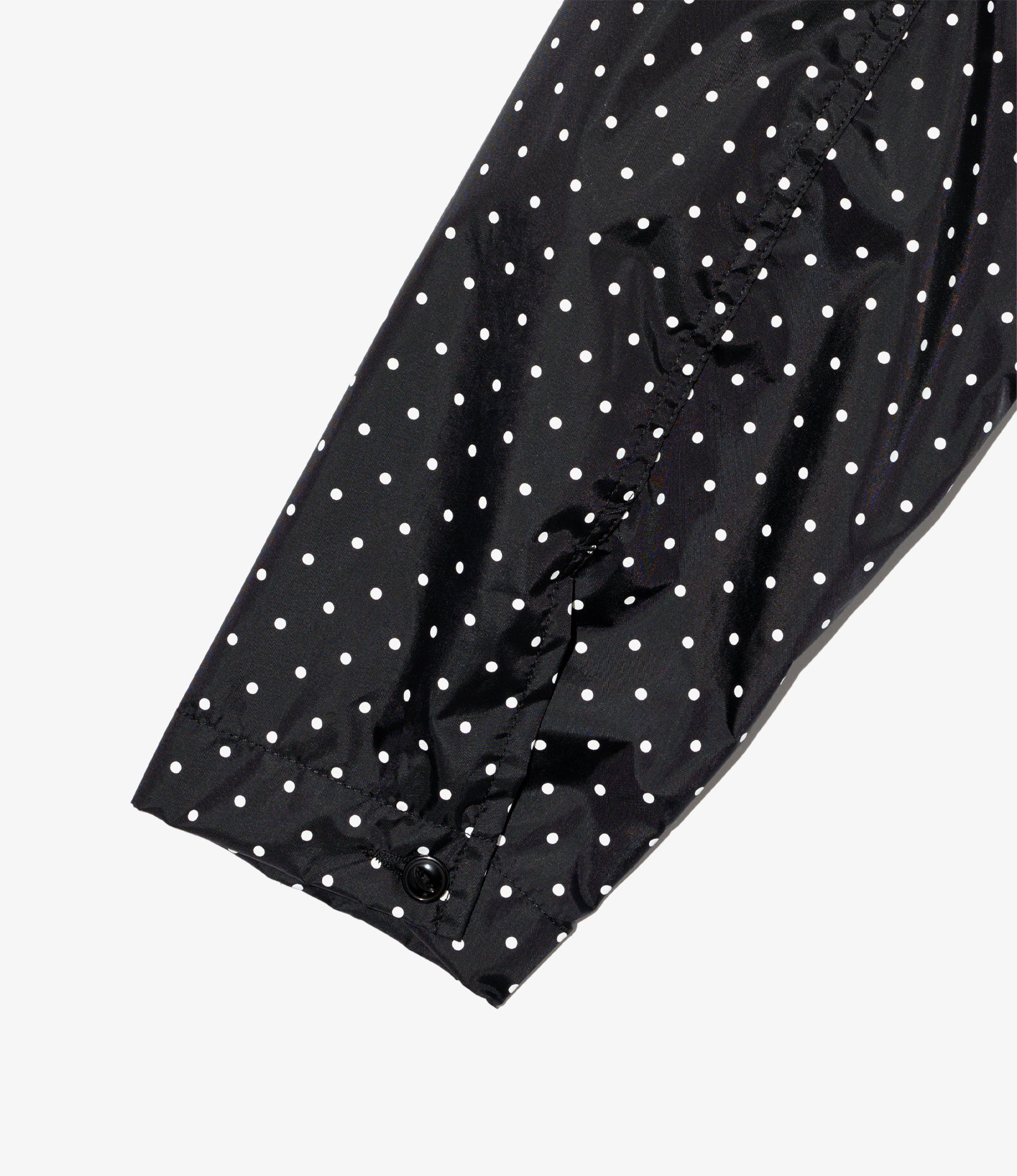 Cagoule Shirt – Black Polka Dot Taffeta - Image 6