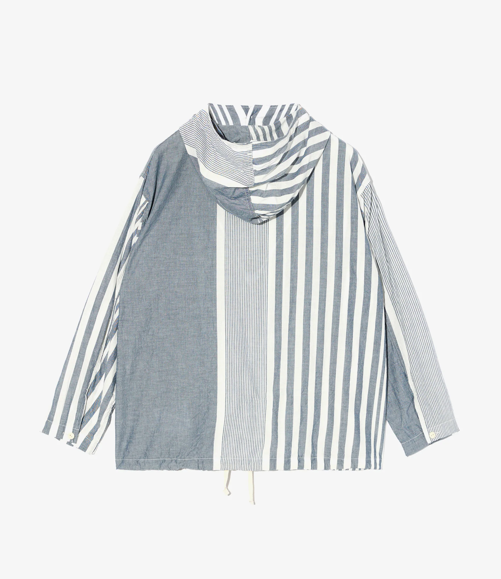 Cagoule Shirt – Blue/White Striped Chambray - Image 3