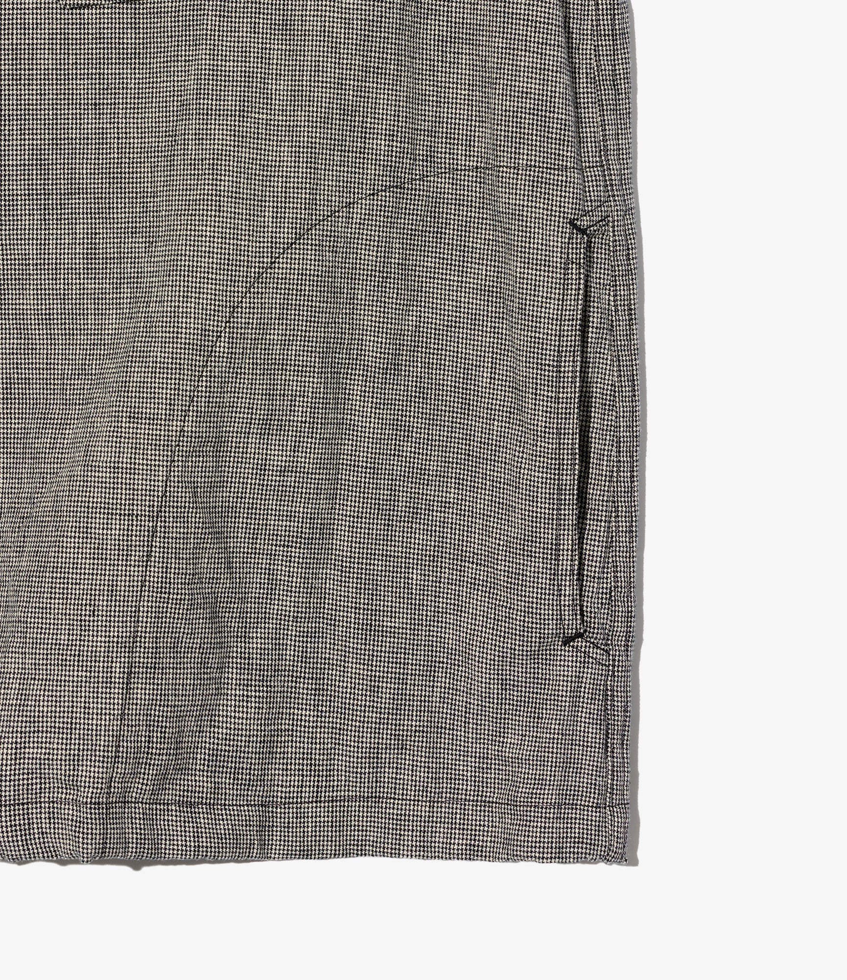 Cagoule Shirt – Grey Houndstooth Cotton/Linen - Image 5