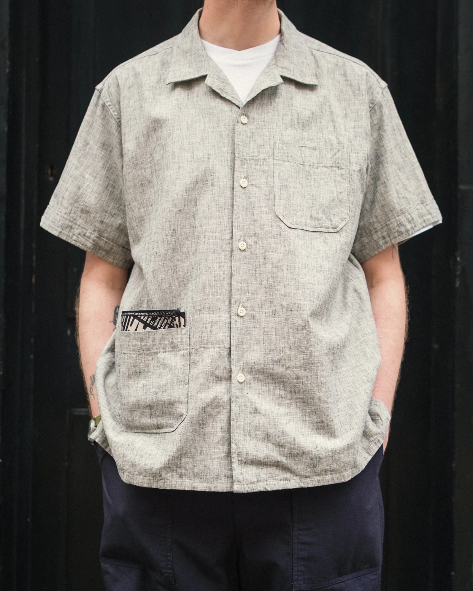 Camp Shirt – Heather Grey Melange - Image 2