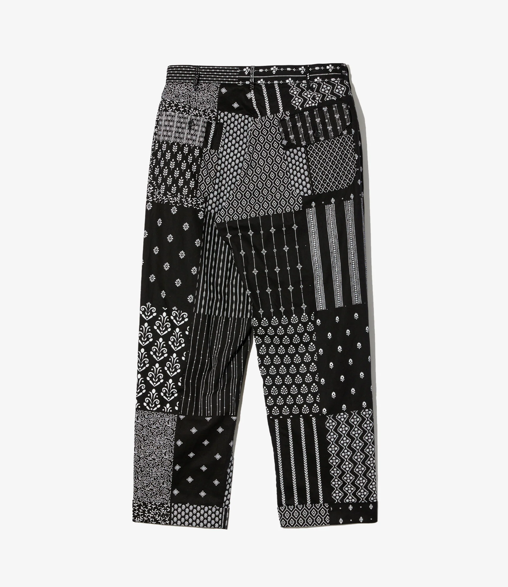 Carlyle Pant – Black/White Patchwork Print - Image 2