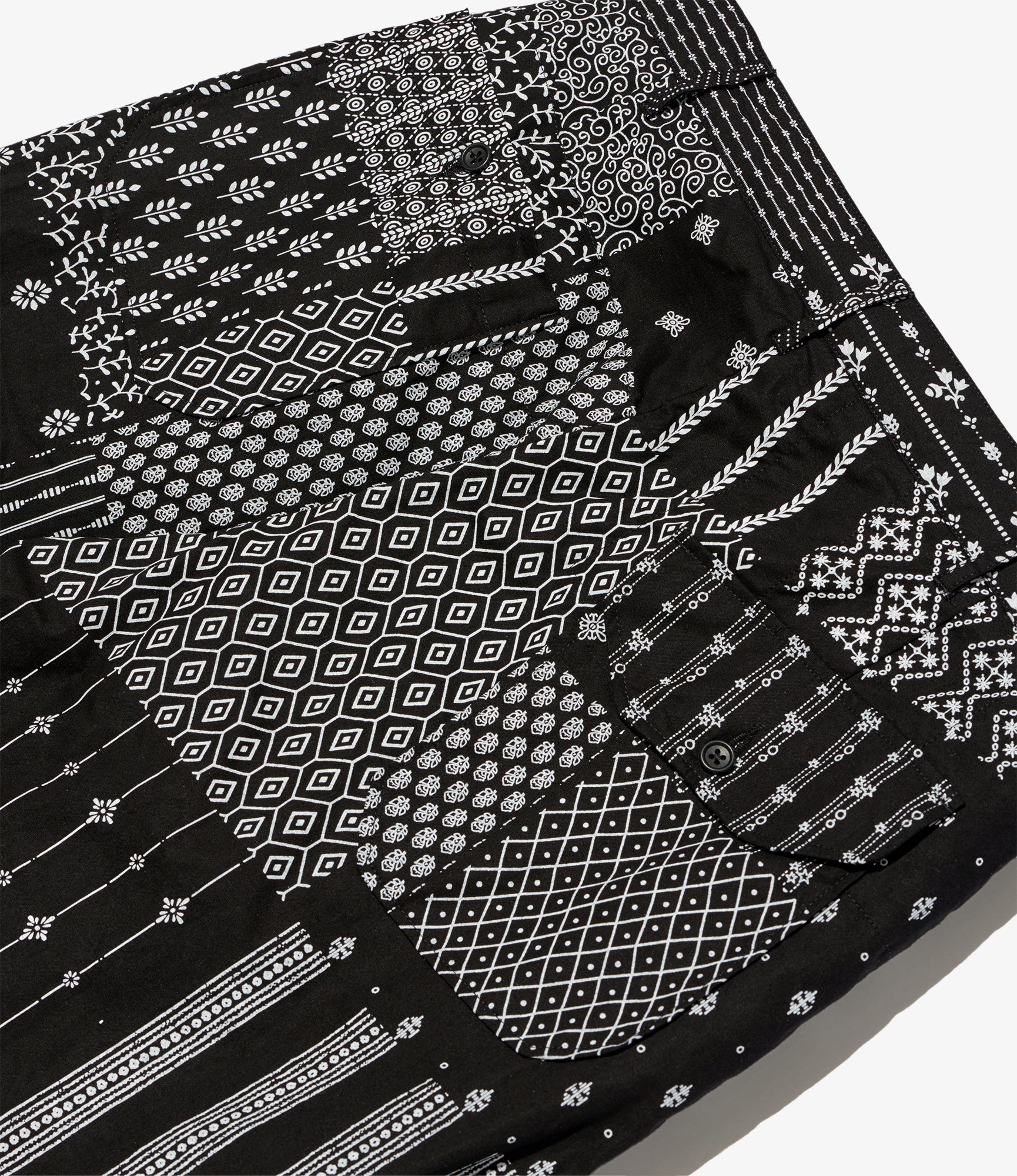 Carlyle Pant – Black/White Patchwork Print - Image 4