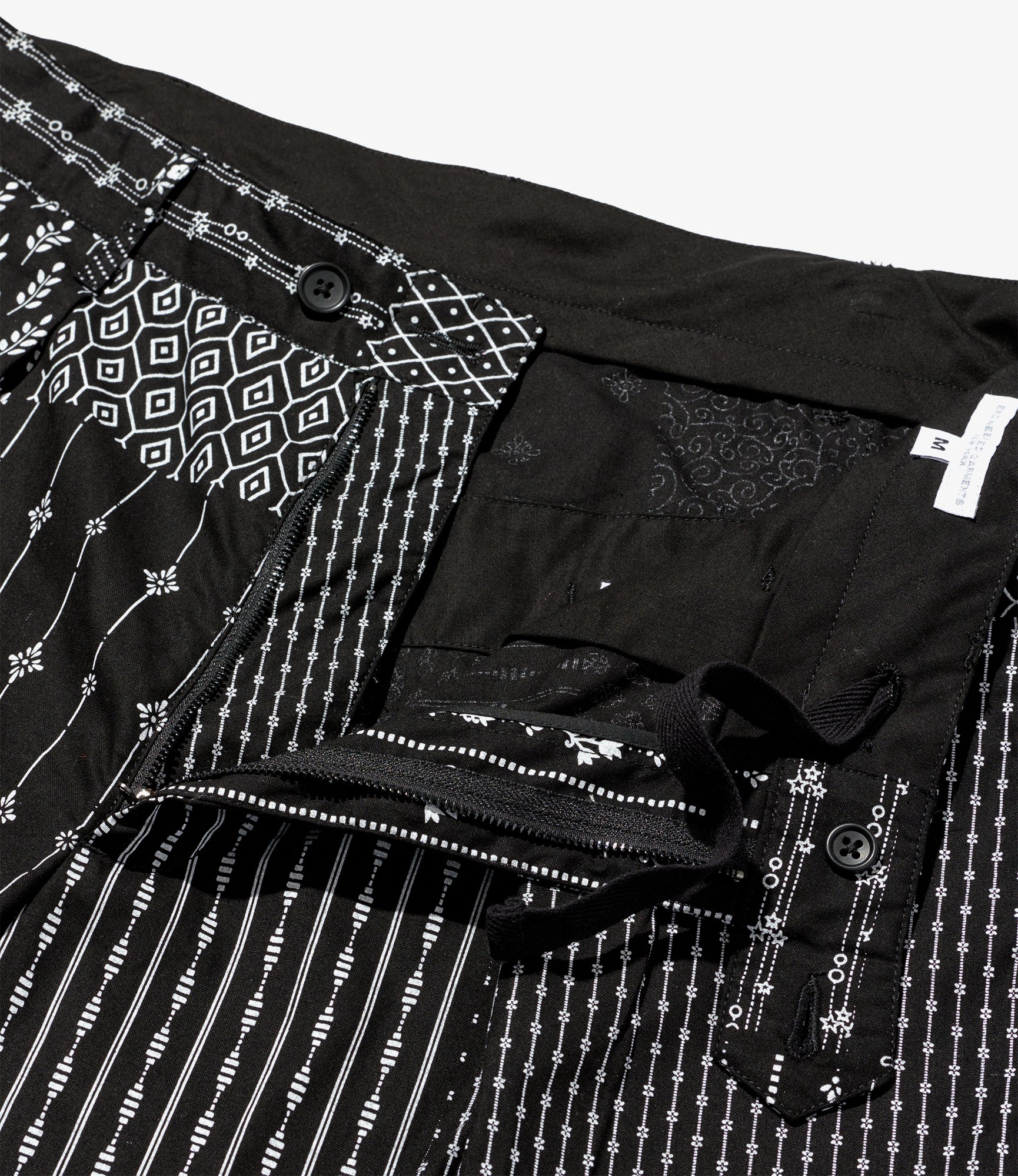 Carlyle Pant – Black/White Patchwork Print - Image 5
