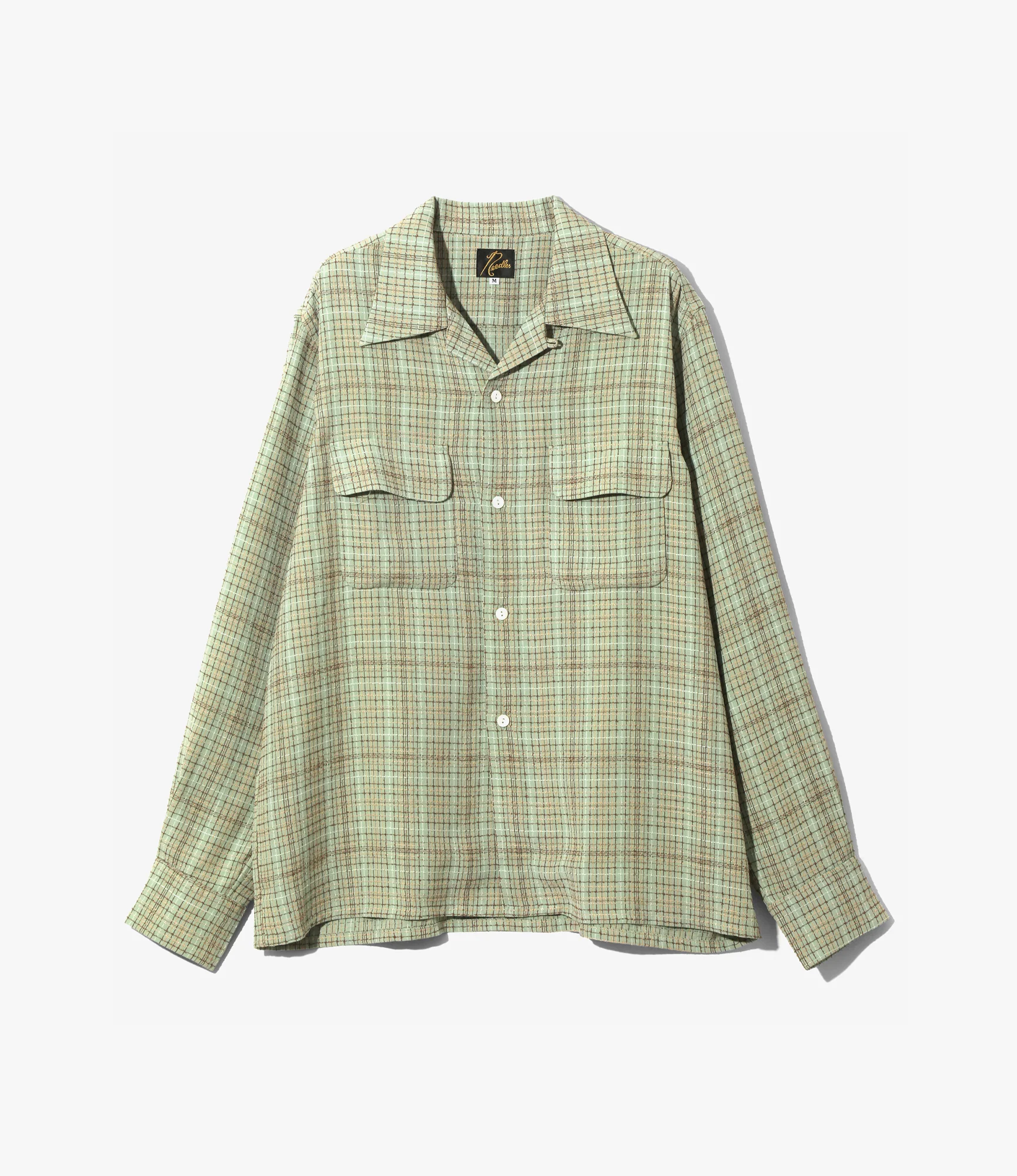 Classic Shirt – Mint Grid Dobby