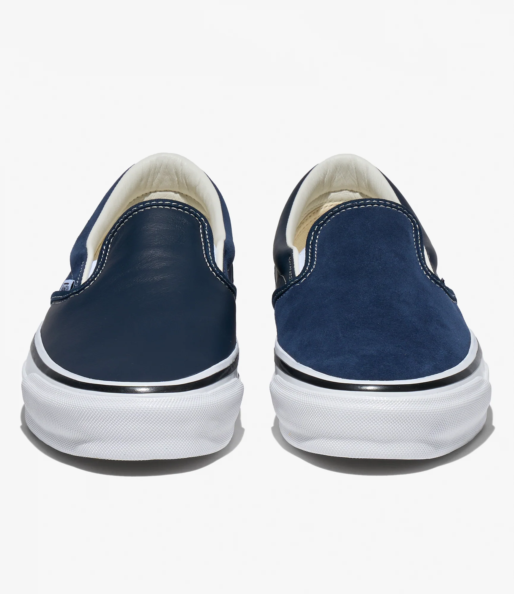 Classic Slip-On 98 – Navy Leather/Suede Mix - Image 5