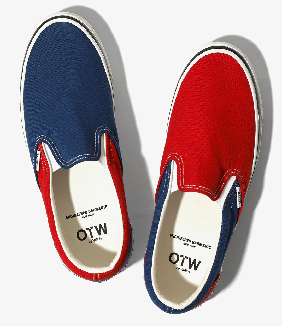 Classic Slip-On 98 – Red/Navy Canvas - Image 4