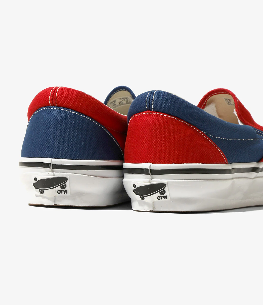 Classic Slip-On 98 – Red/Navy Canvas - Image 5