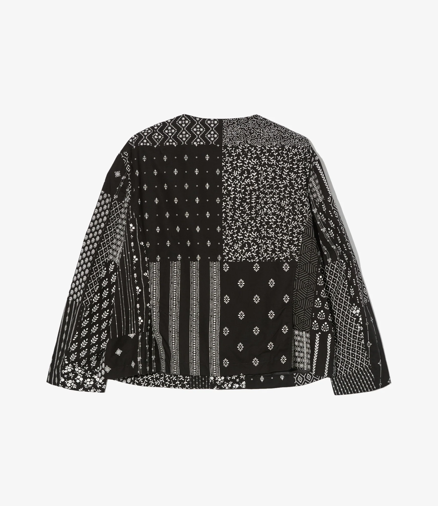 CN Jacket – Black/White Patchwork Print - Image 2