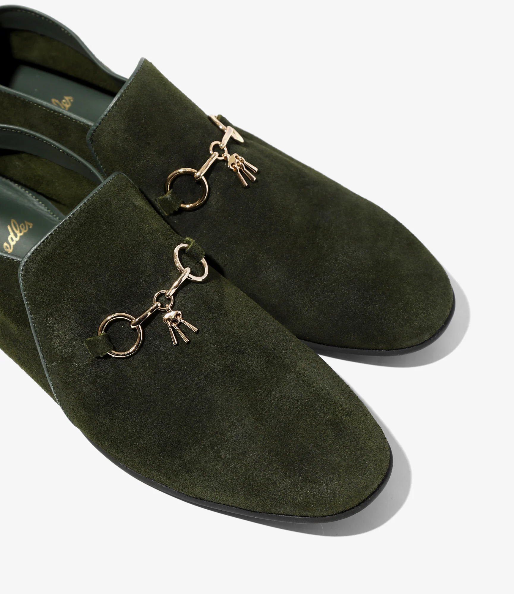 Tassel Bit Slip-On Chukka Boot – Olive Rough Out - Image 4