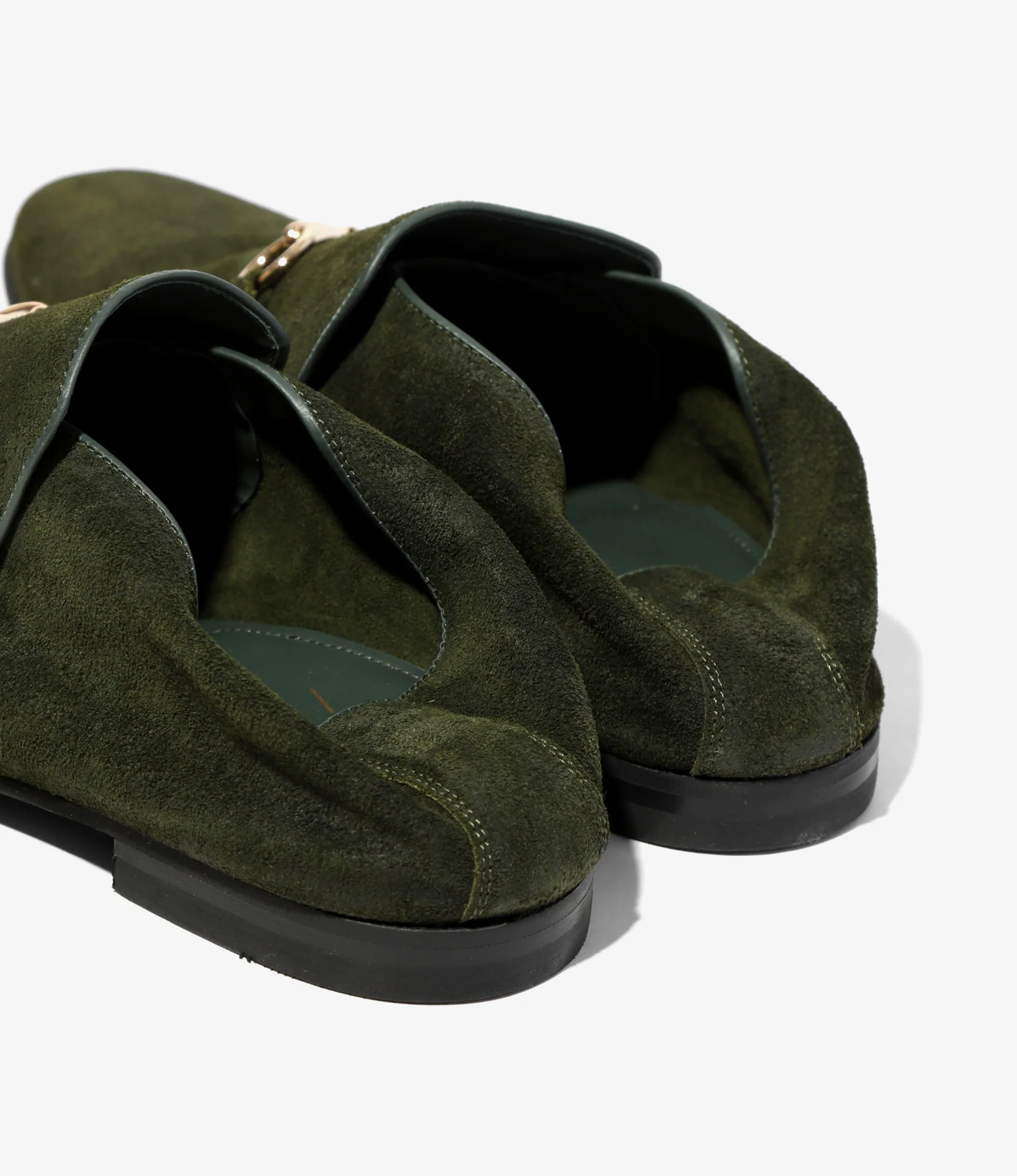 Tassel Bit Slip-On Chukka Boot – Olive Rough Out - Image 7