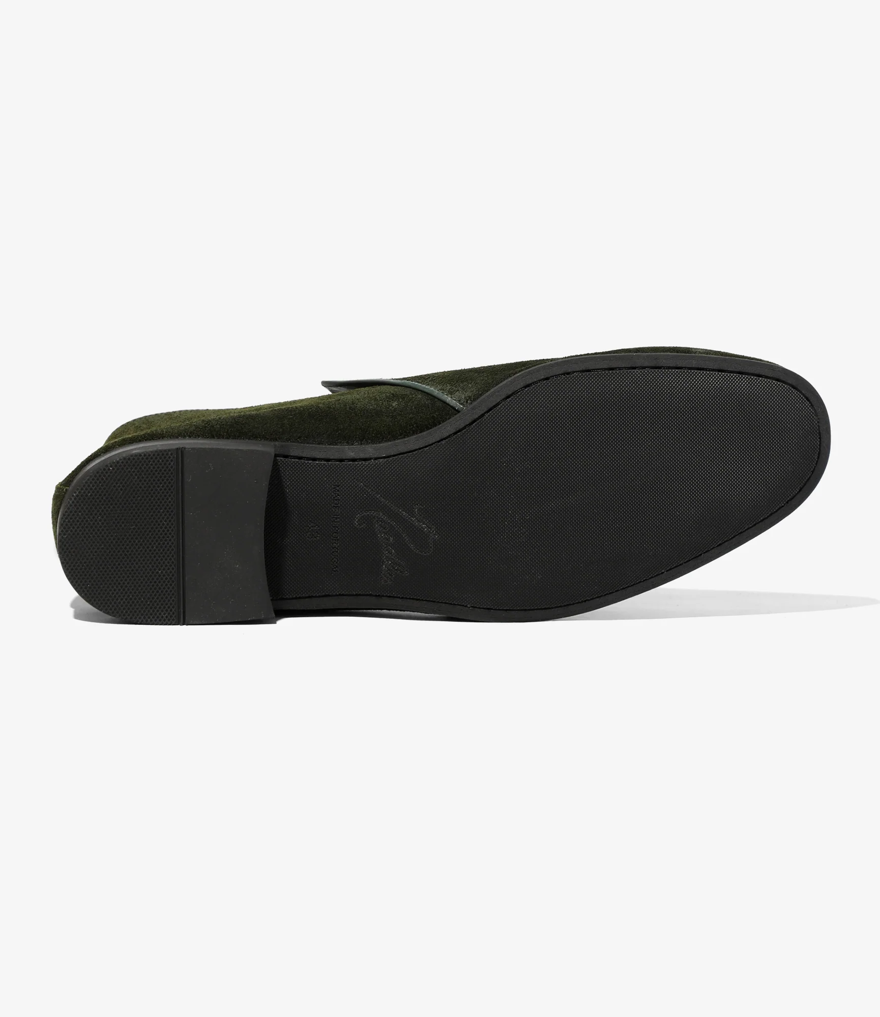 Tassel Bit Slip-On Chukka Boot – Olive Rough Out - Image 8