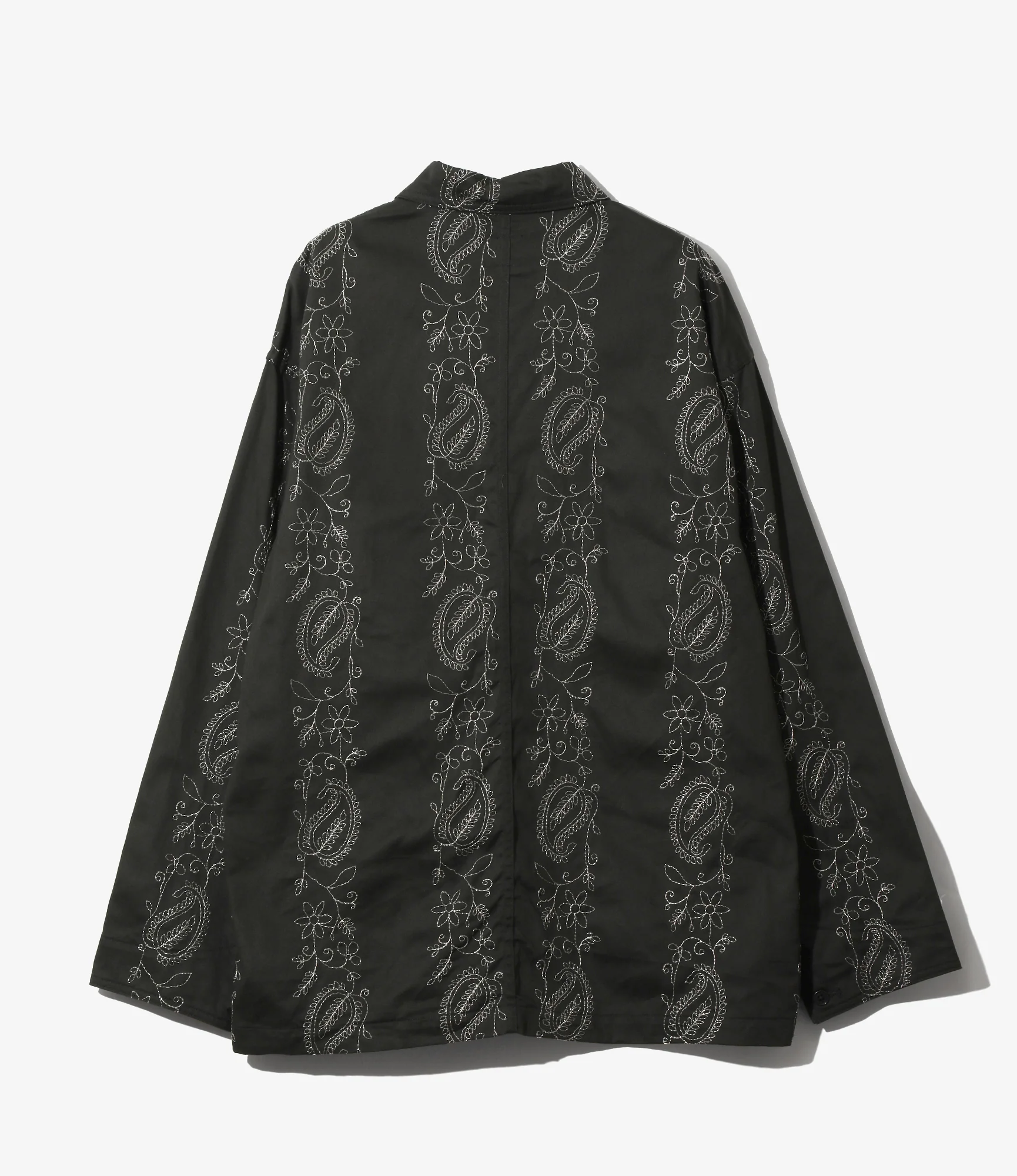Coverall – Black Embroidered Twill - Image 3