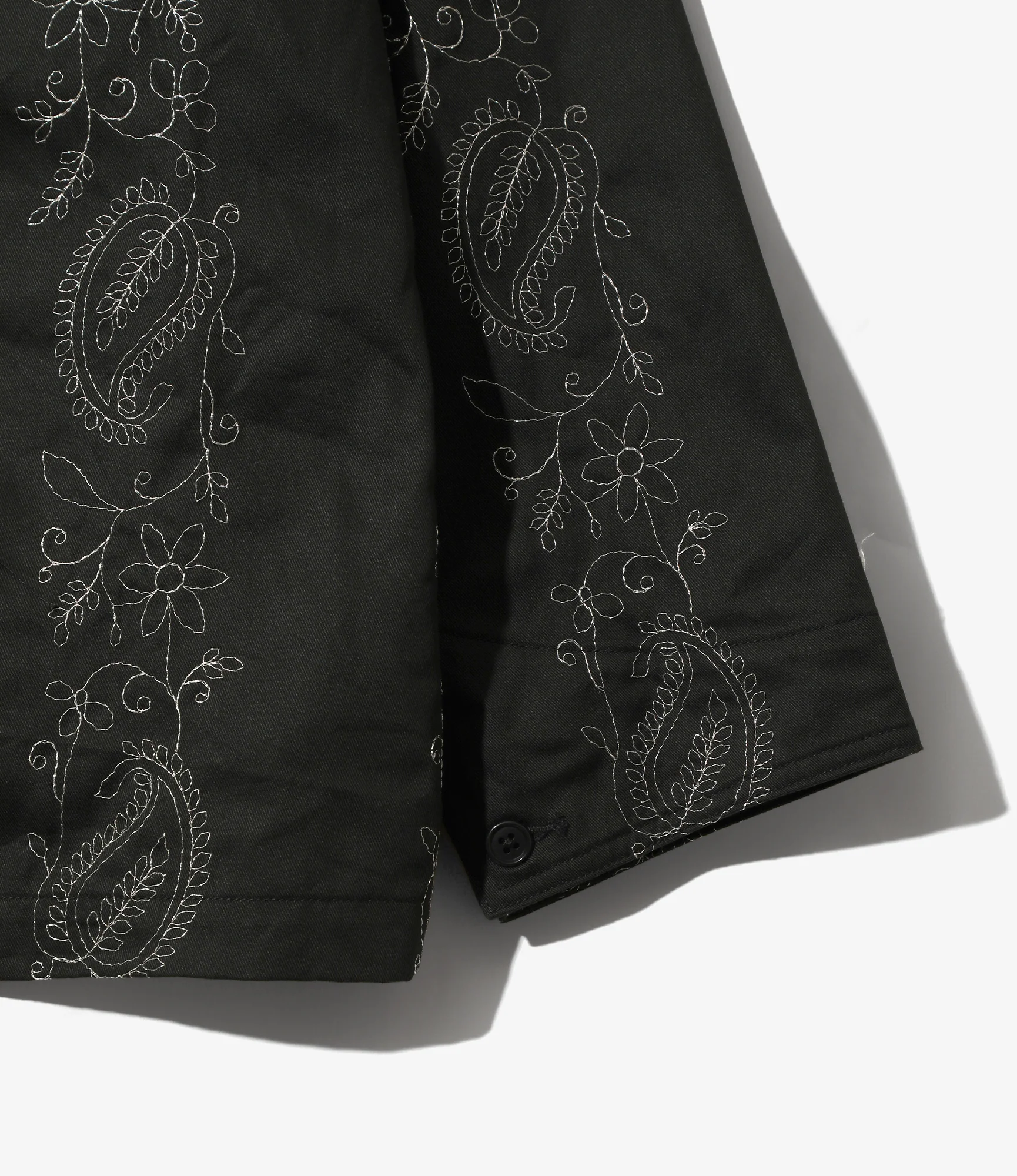 Coverall – Black Embroidered Twill - Image 4