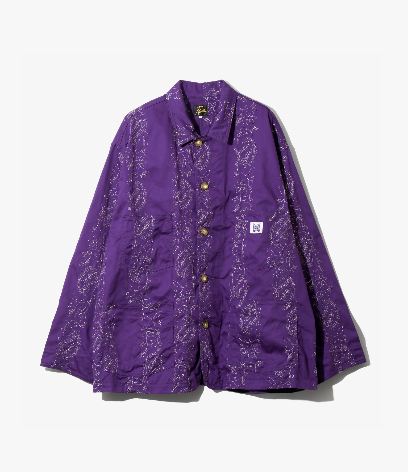 Coverall – Purple Embroidered Twill