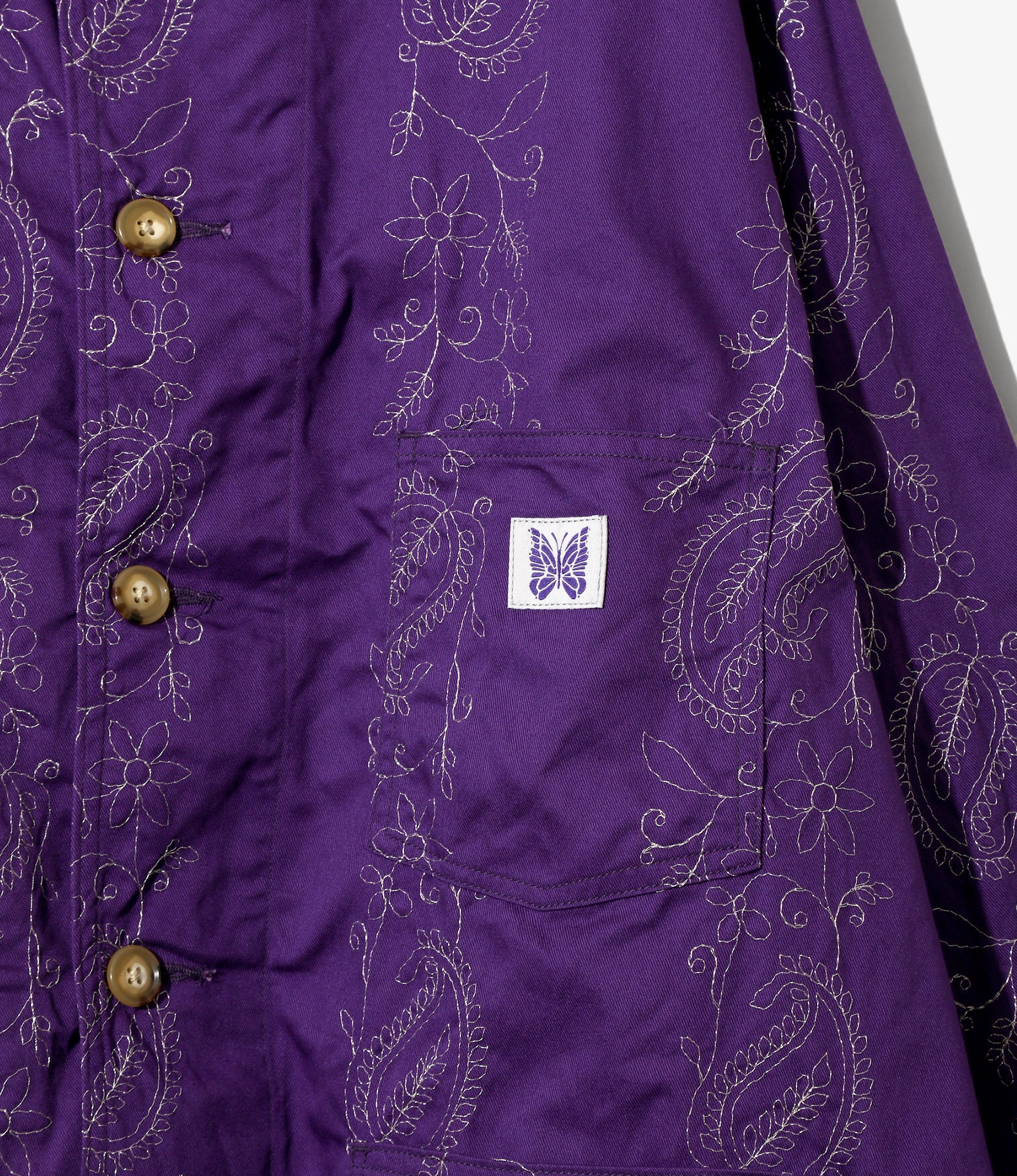 Coverall – Purple Embroidered Twill - Image 3