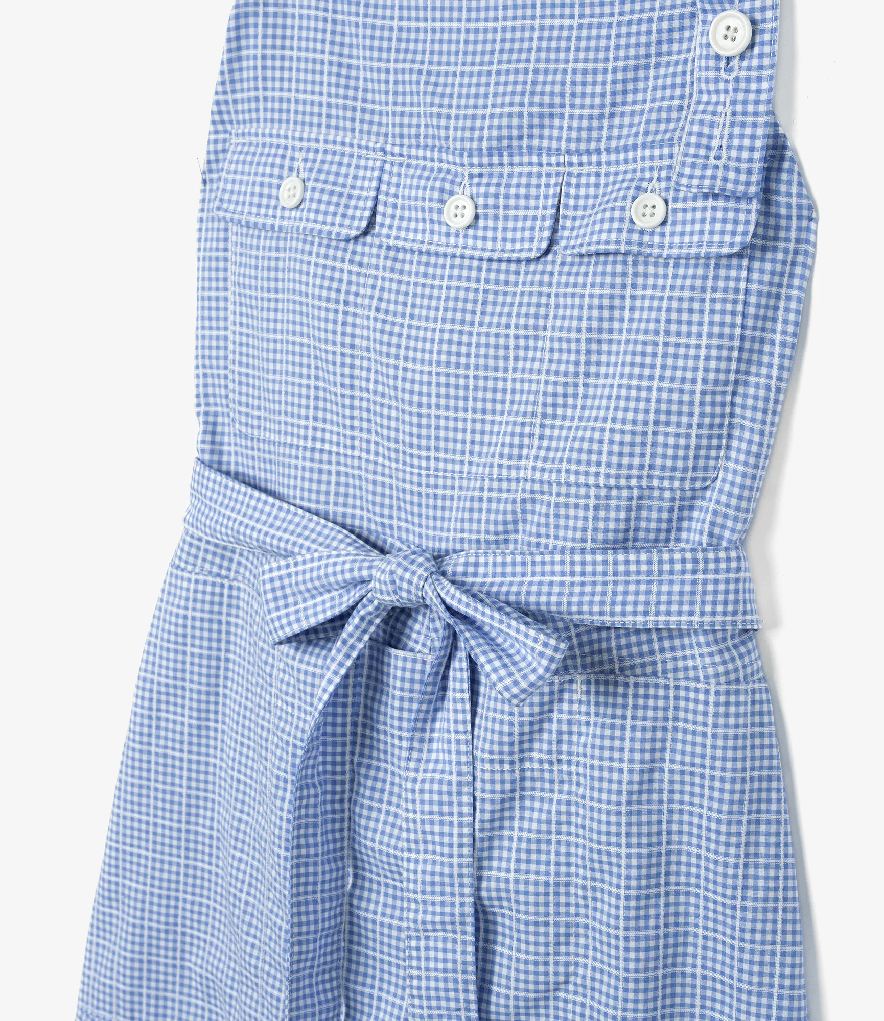 Craft Dress – Light Blue Windowpane Gingham - Image 4