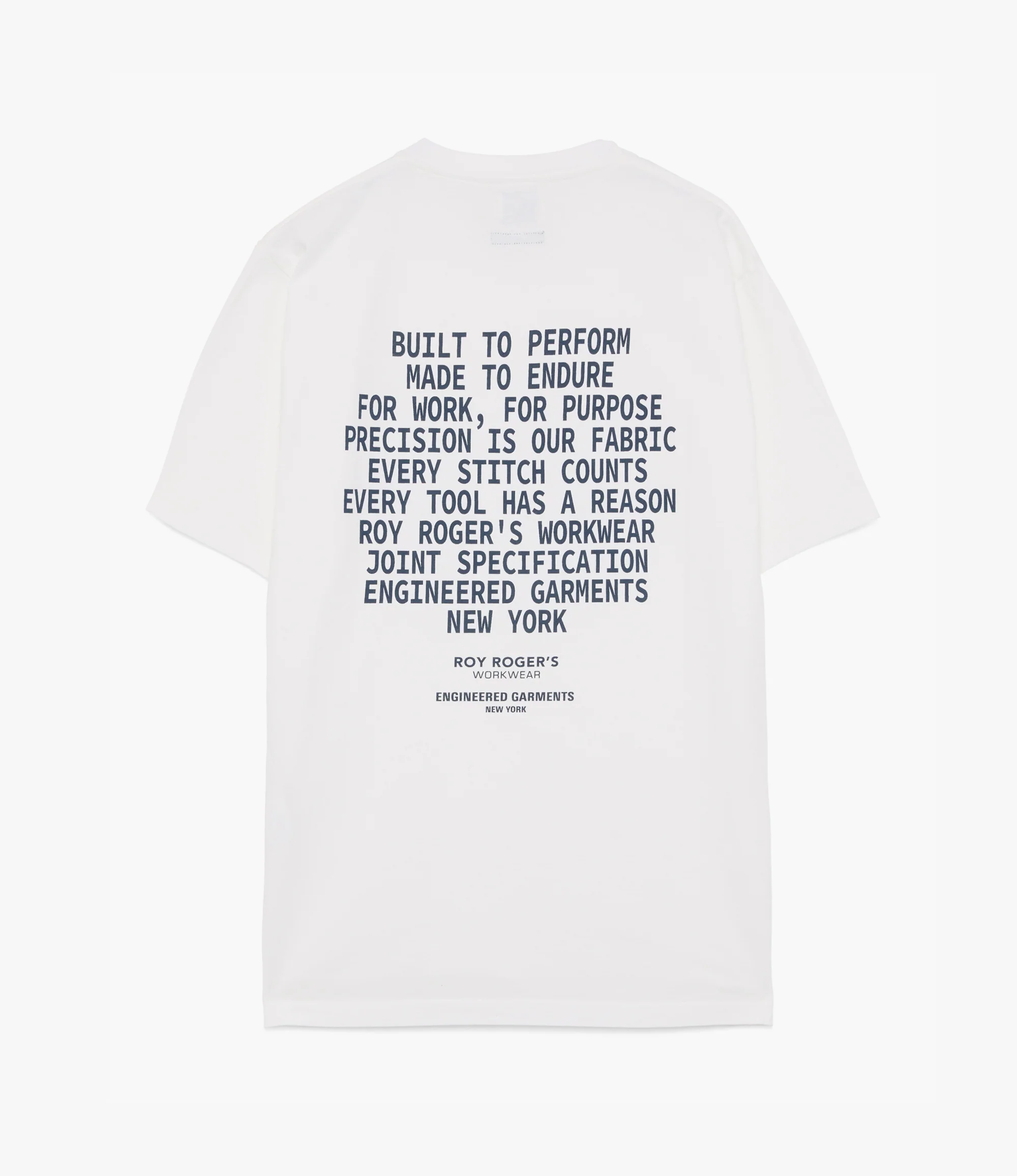 Crew Neck T-Shirt – Off White Jersey - Image 2
