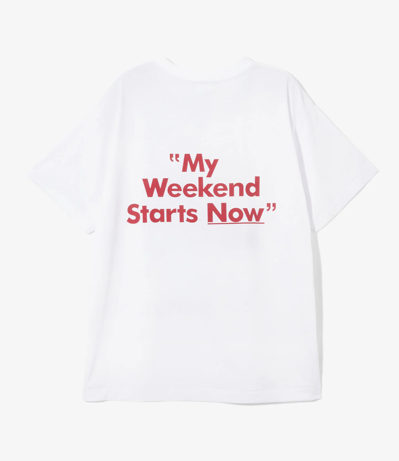 Crew Neck T-Shirt – White 'Let's Party' Print - Image 2