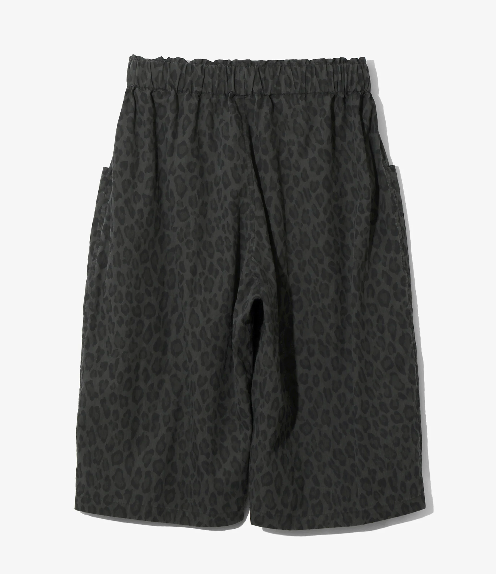 Cropped Army String Pant – Charcoal Leopard Poplin - Image 4