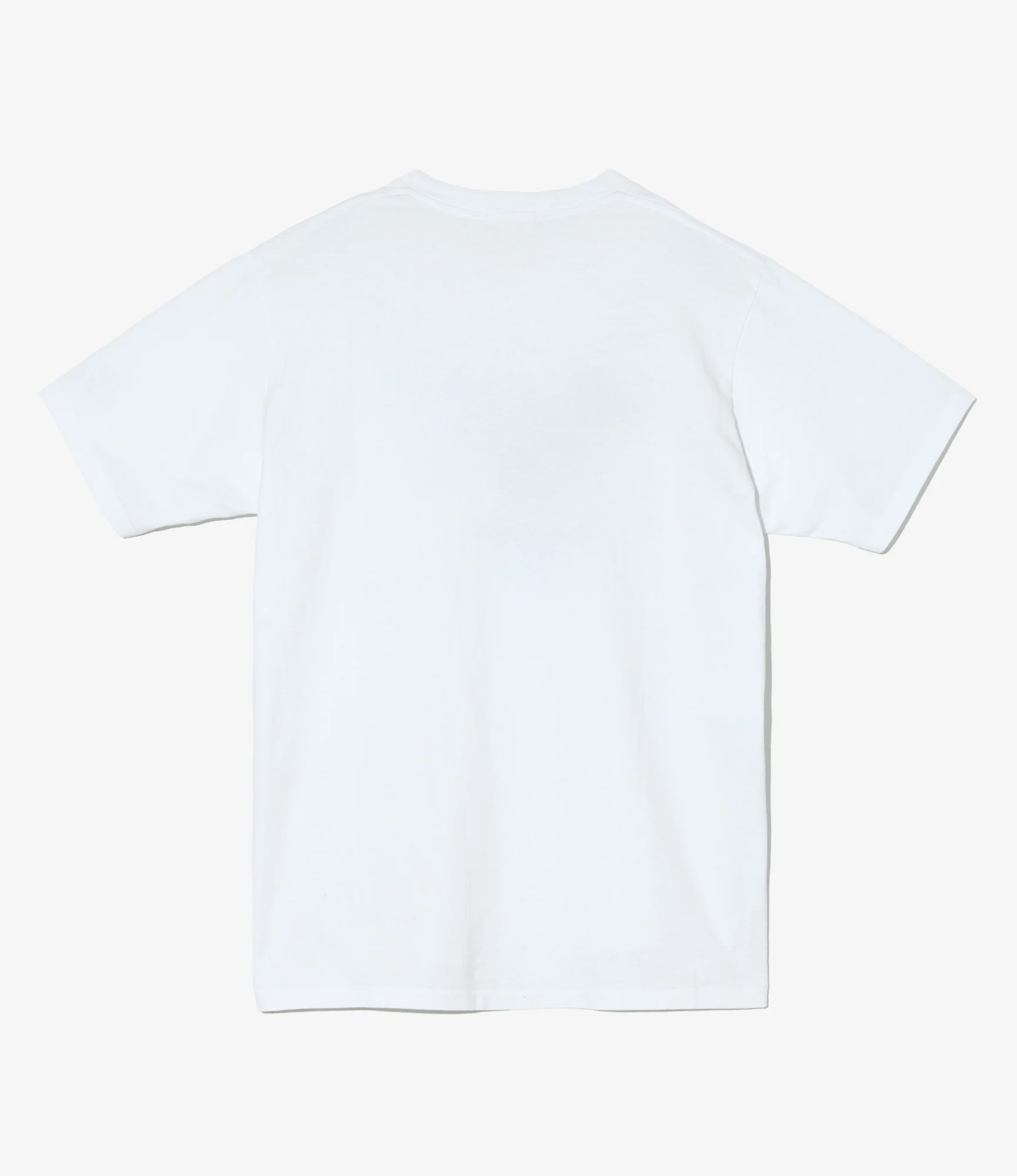 Cross Neck T–Shirt – White 'Flower' Print - Image 3