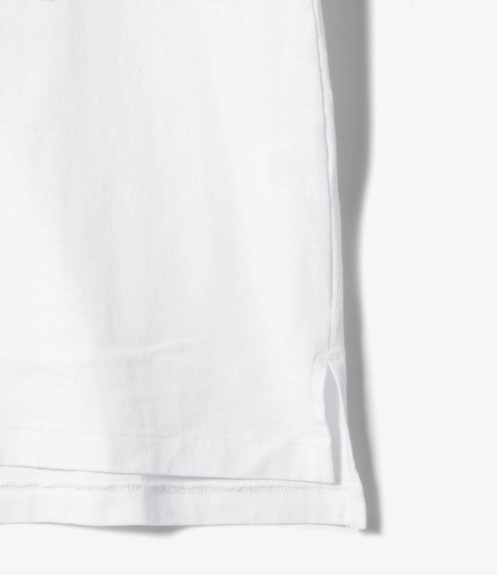 Cross Neck T–Shirt – White 'Footprint' Print - Image 5